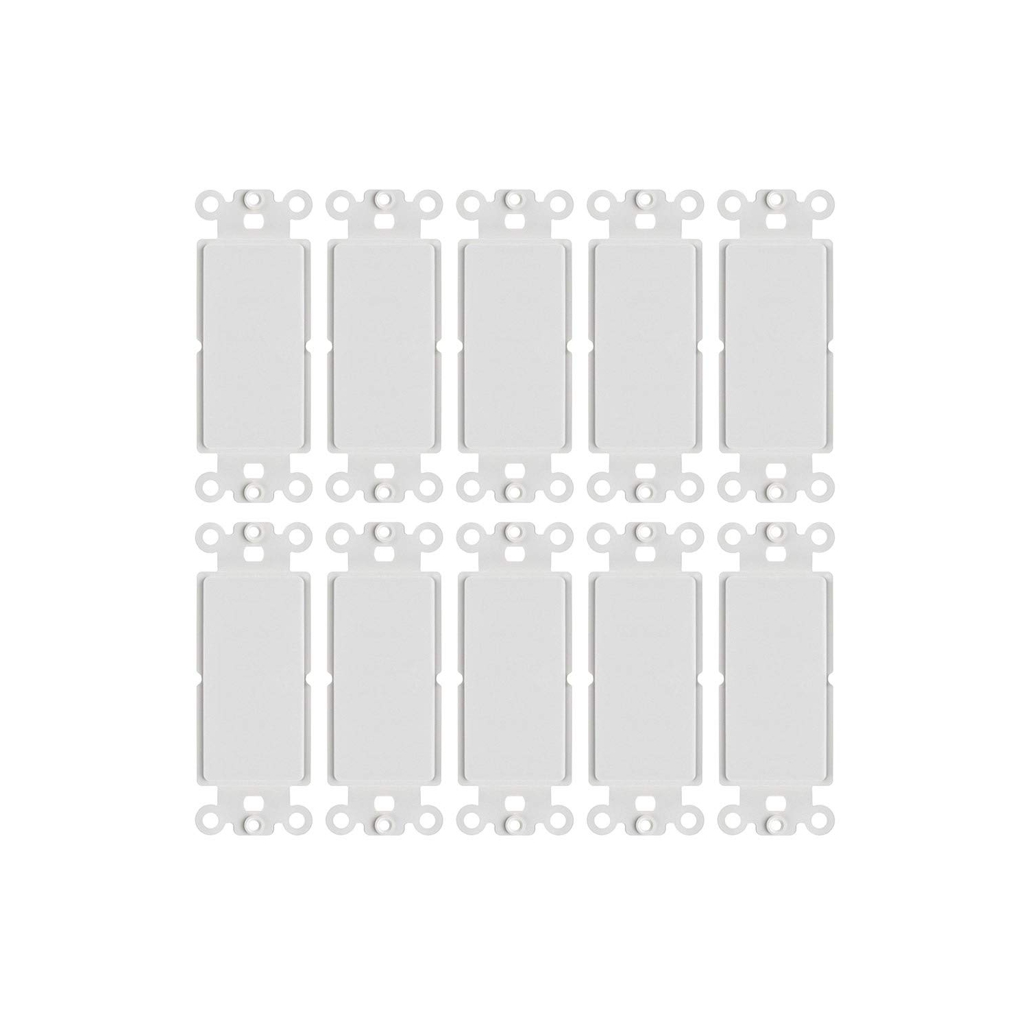 Cmple – Paquet de 10 affichettes vierges pour plaque murale décorative, 1 adaptateurs vierges en polycarbonate, plaque murale simple en plastique