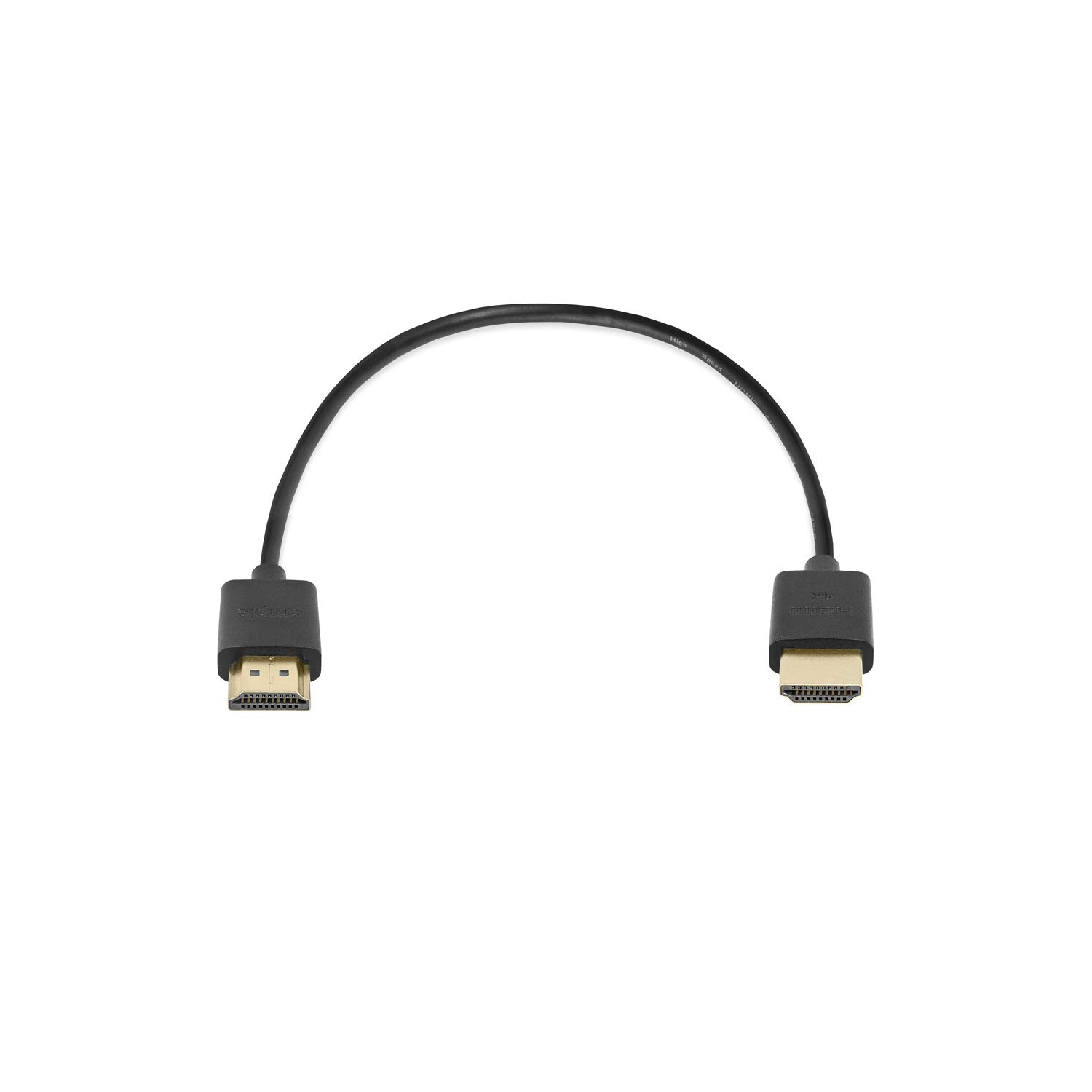 Cmple - 2 Pack High Speed HDMI Cable 1.5 ft 4k@60Hz Ultra Thin HDMI 2.0 Cable 4k HDMI Cable, ARC, 3D, 4k HDMI Cord - Flexible