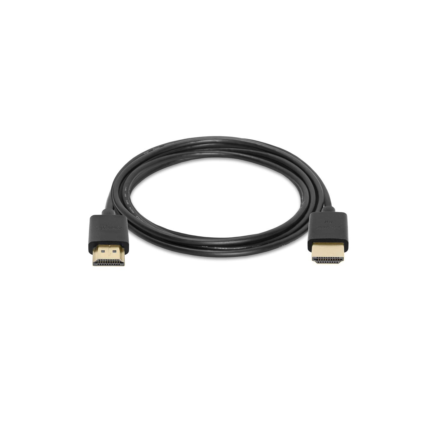 Cmple – Paquet de 2 câbles HDMI haute vitesse 10&nbsp;pi 4k@60&nbsp;Hz ultra minces HDMI 2,0 4k, ARC, 3D, câble HDMI 4k, flexible