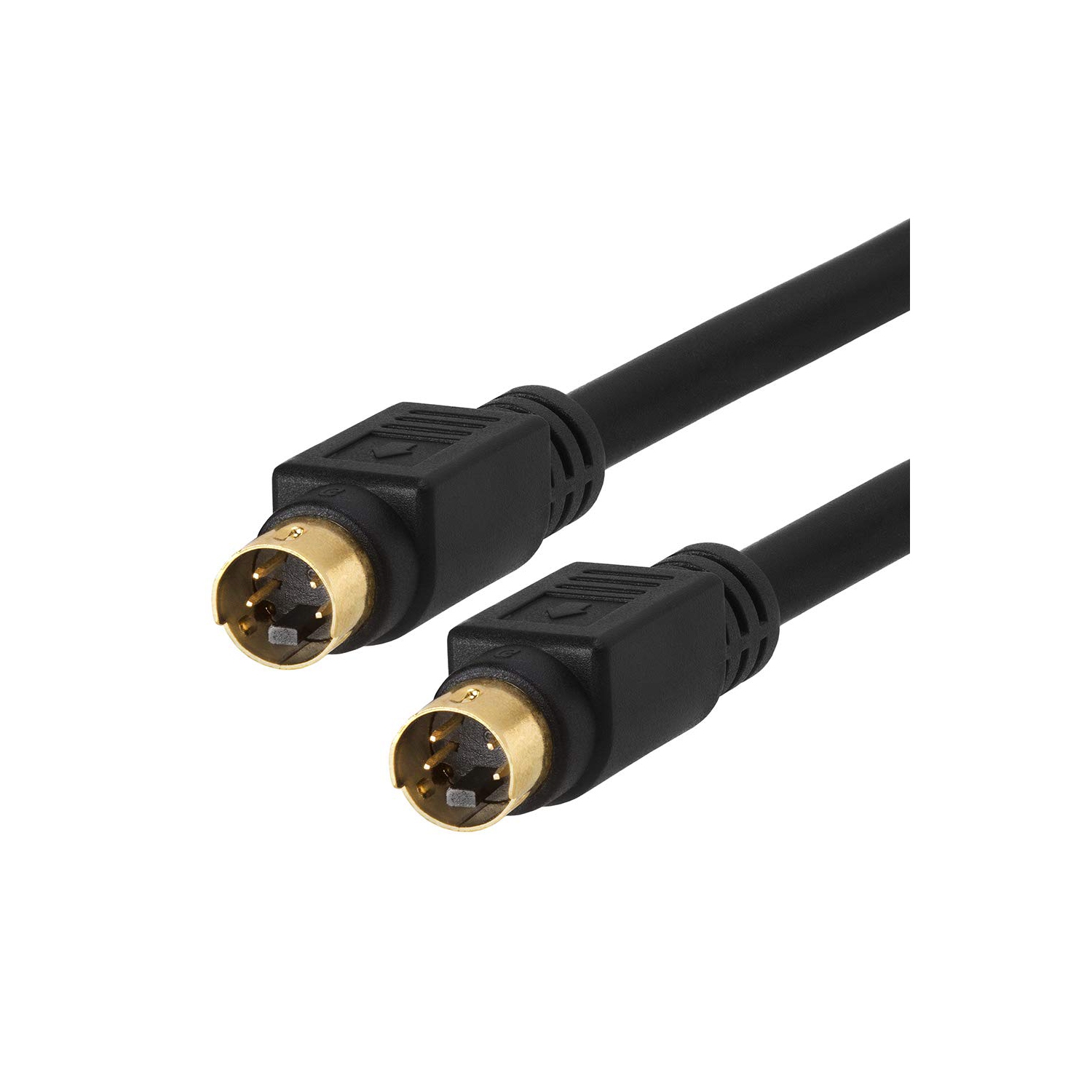 Cmple – Câble vidéo S Câble vidéo 3&nbsp;pi SVHS 4 broches Câble vidéo mini DIN S-vidéo pour cinéma maison, caméscope, récepteur DSS, lecteur DVD -