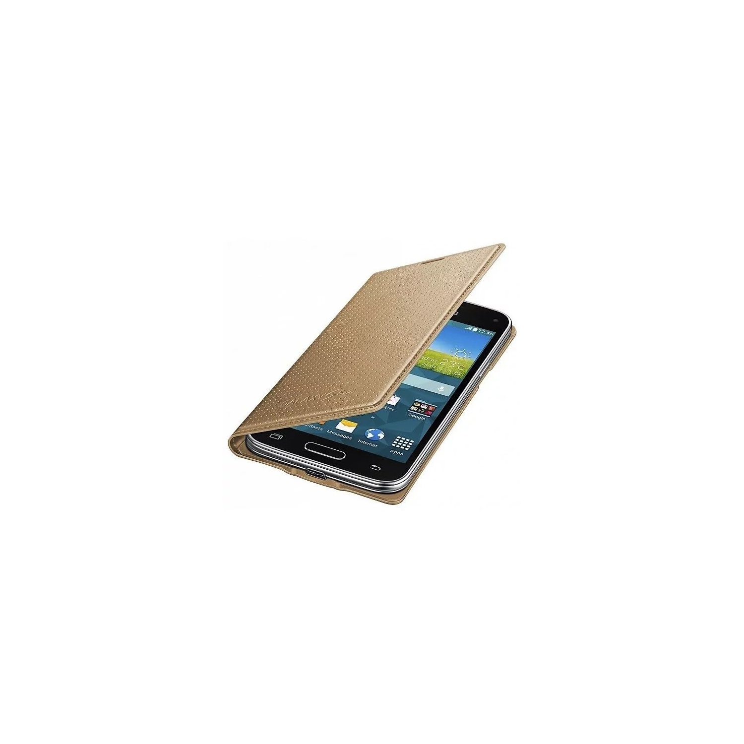 Samsung Galaxy S5 Mini Flip Cover gold