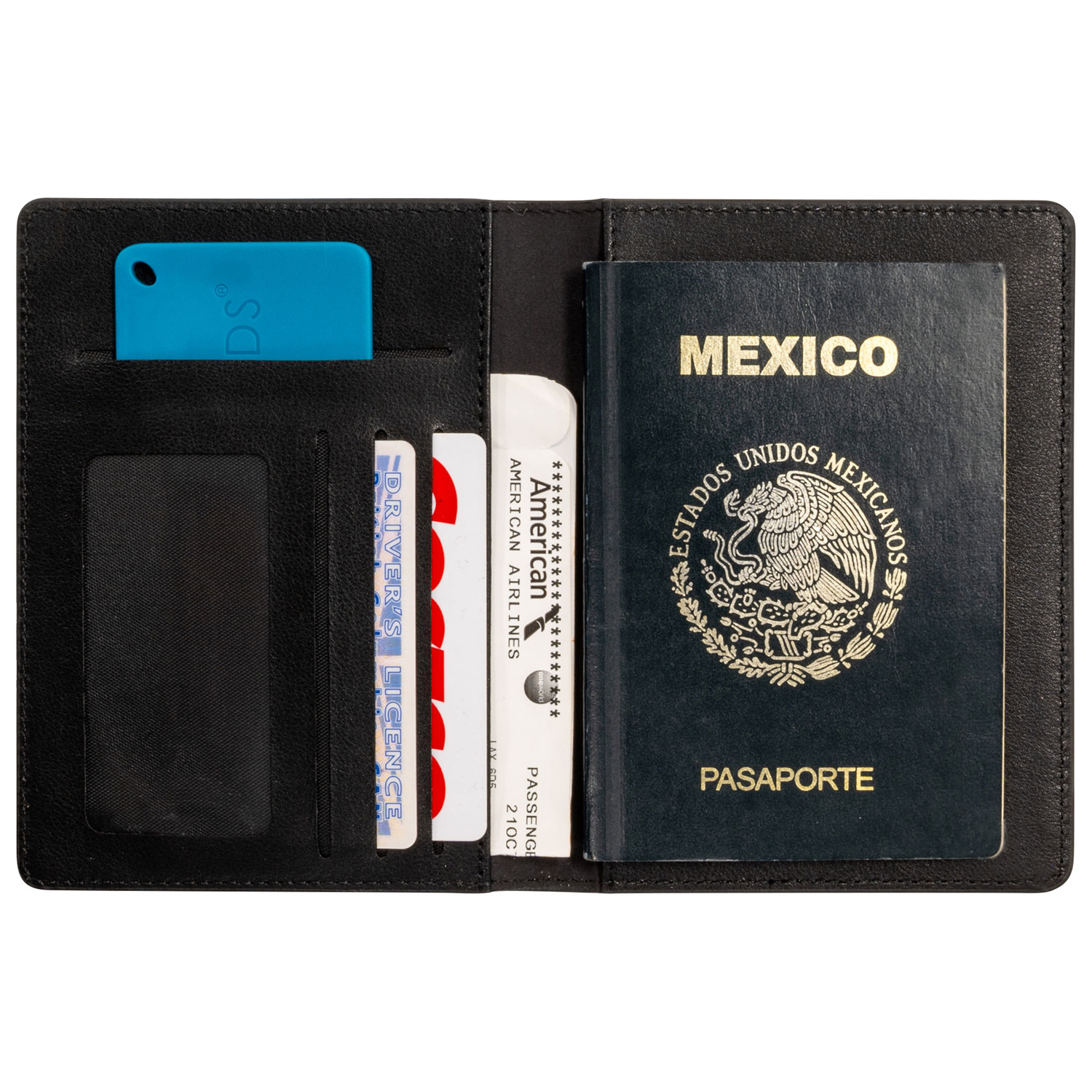 Boompods RFID Passport Holder with BoomCard Bluetooth Item Tracker - Black