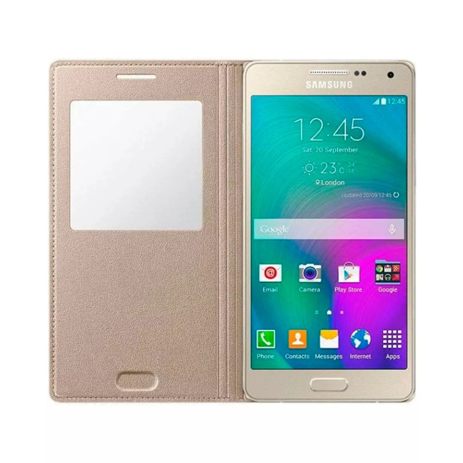 Étui S View Cover pour Galaxy A5 de Samsung – Doré