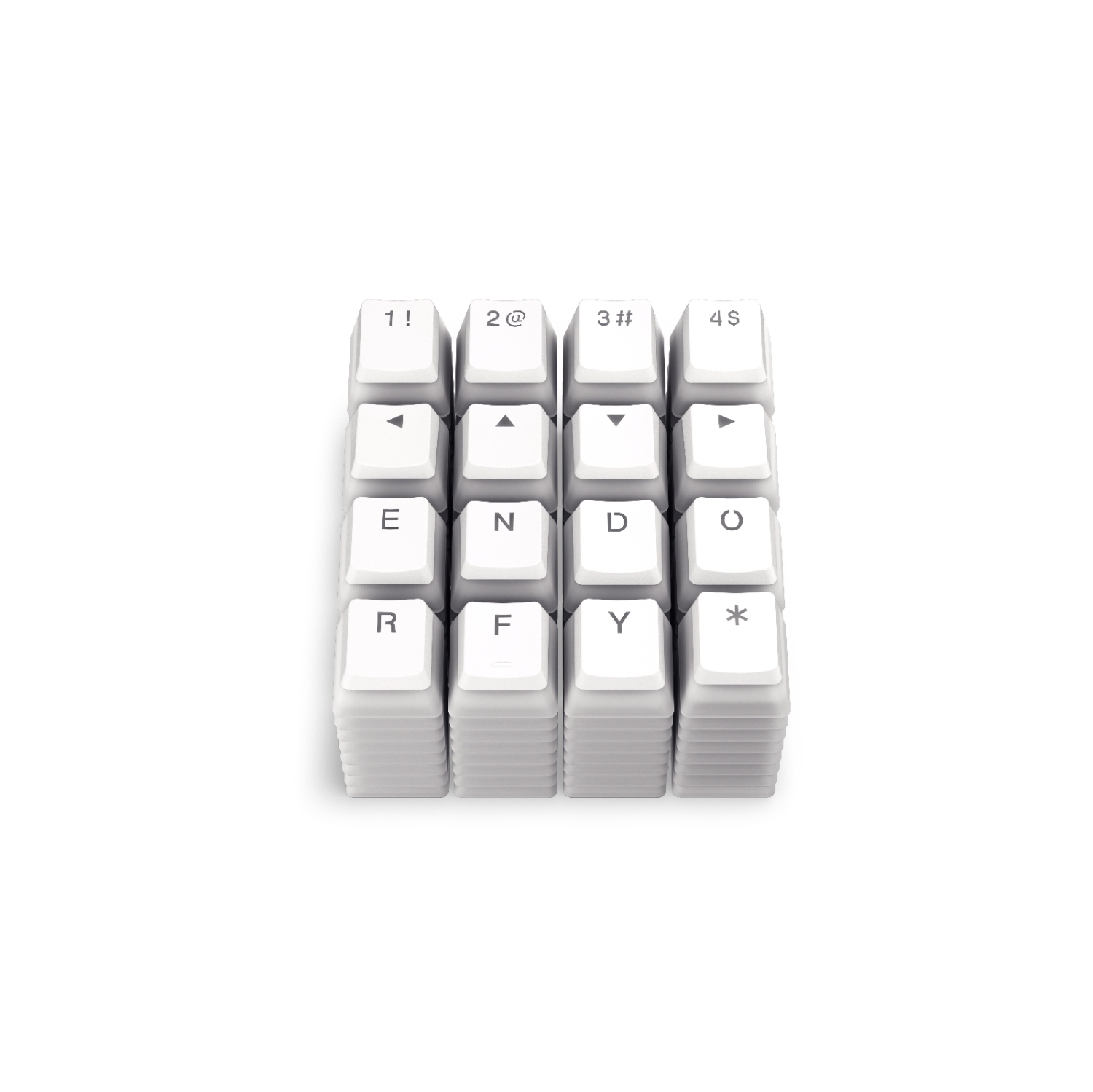 Endorfy PBT Pudding Keycaps - Onyx White