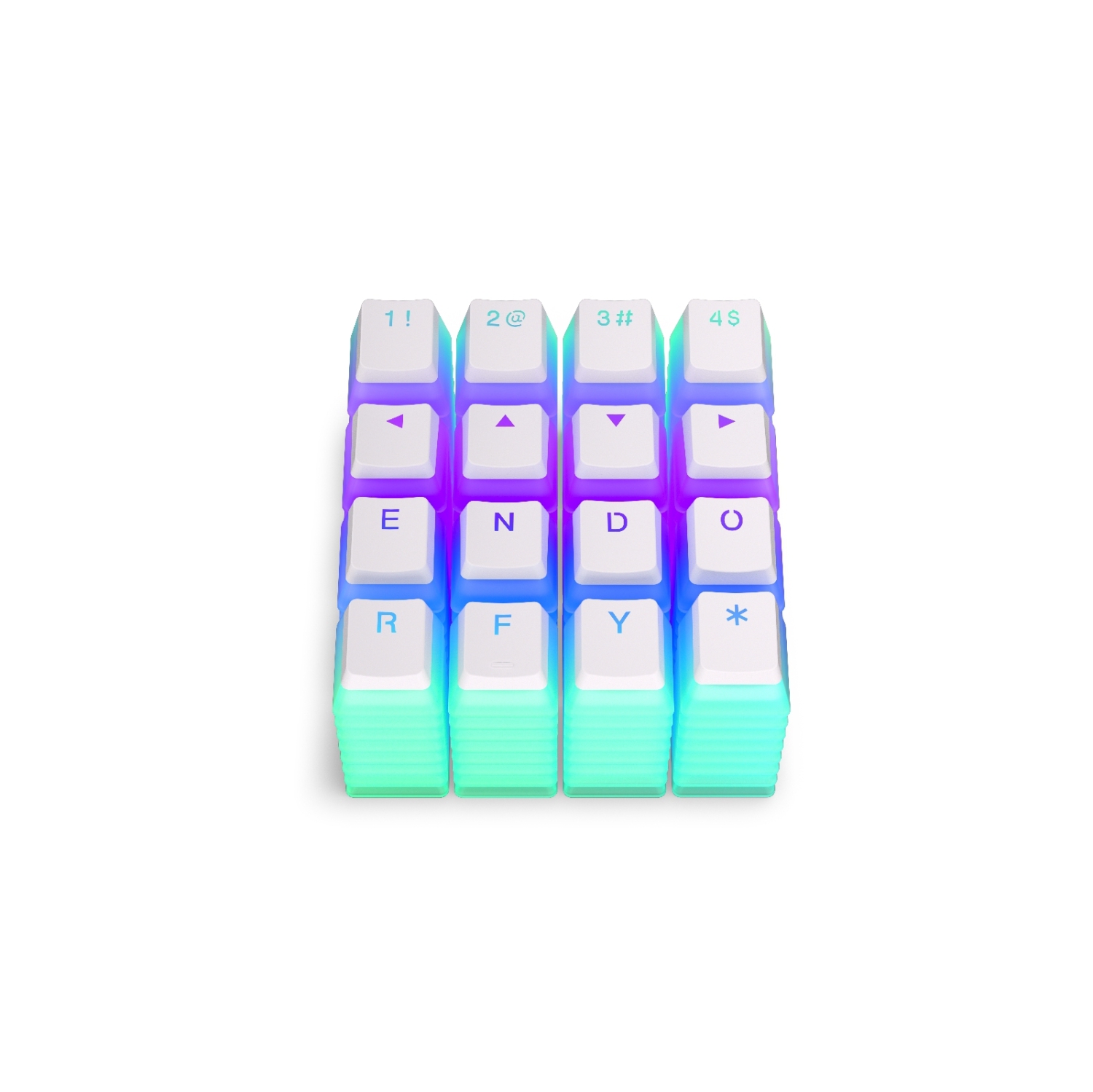 Endorfy PBT Pudding Keycaps - Onyx White