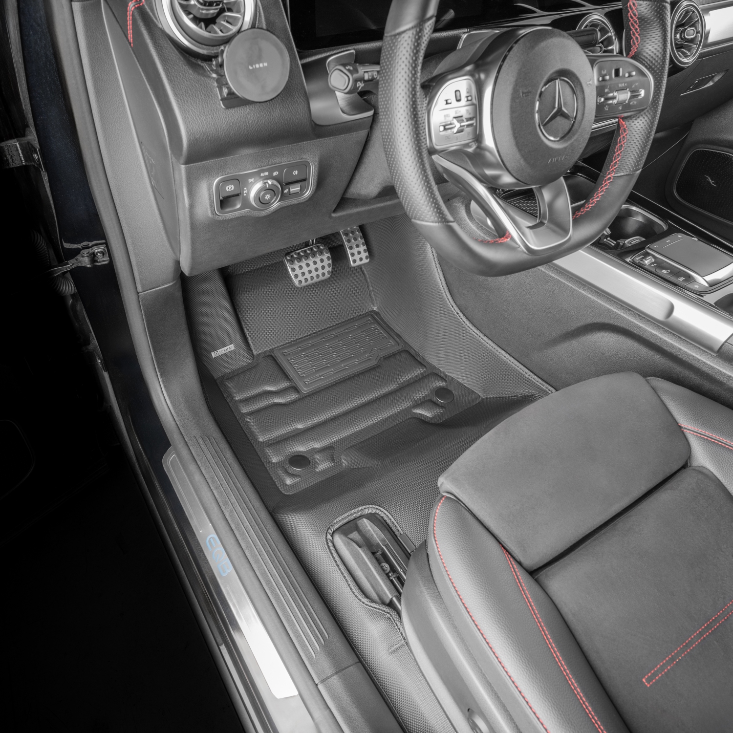 TuxMat - For Mercedes-Benz EQB 5-Seater 2022-2025 Models - Custom Car Mats - Maximum Coverage, All Weather, Laser Measured - This Full Set Includes