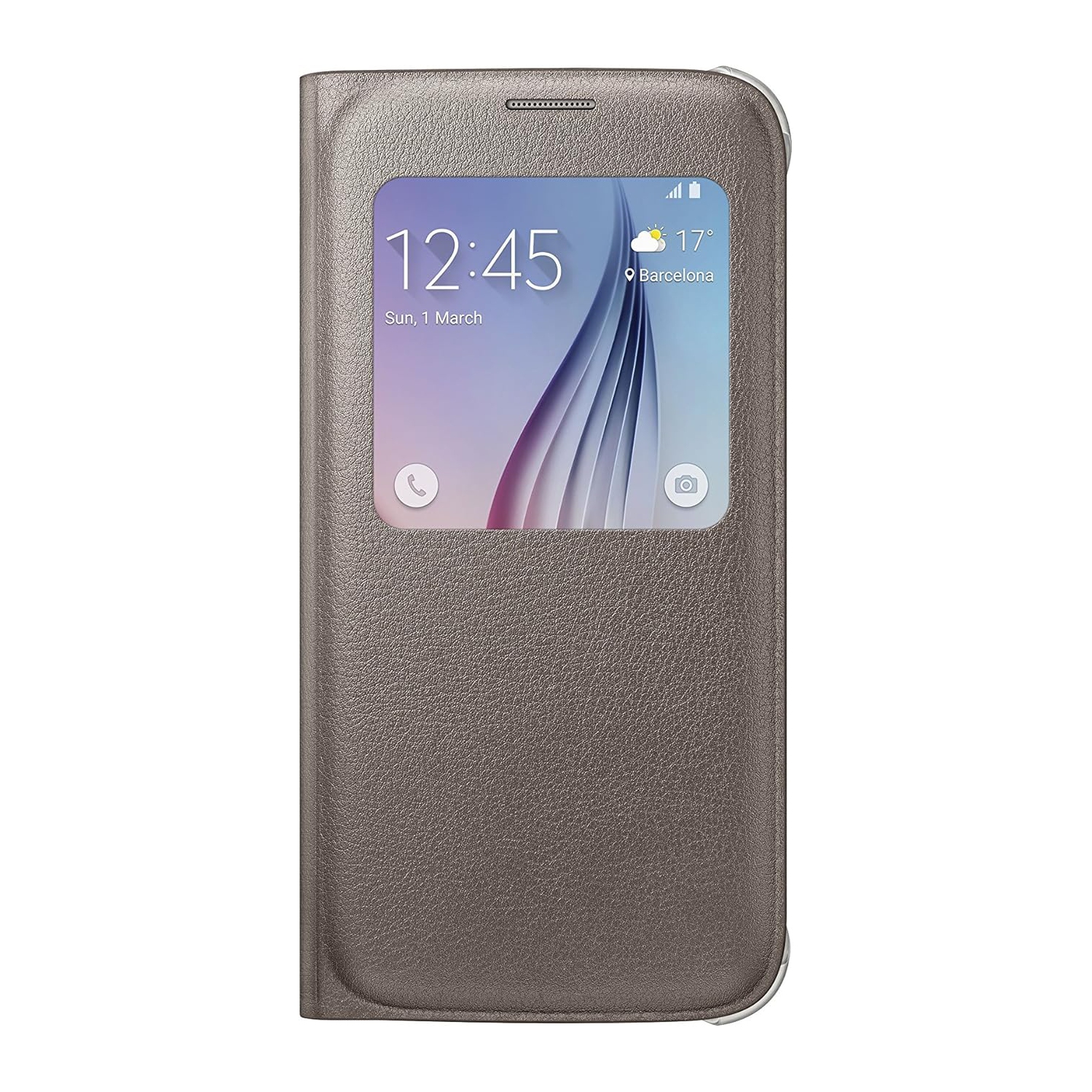 Samsung Galaxy S6 sciew cover-gold(latte