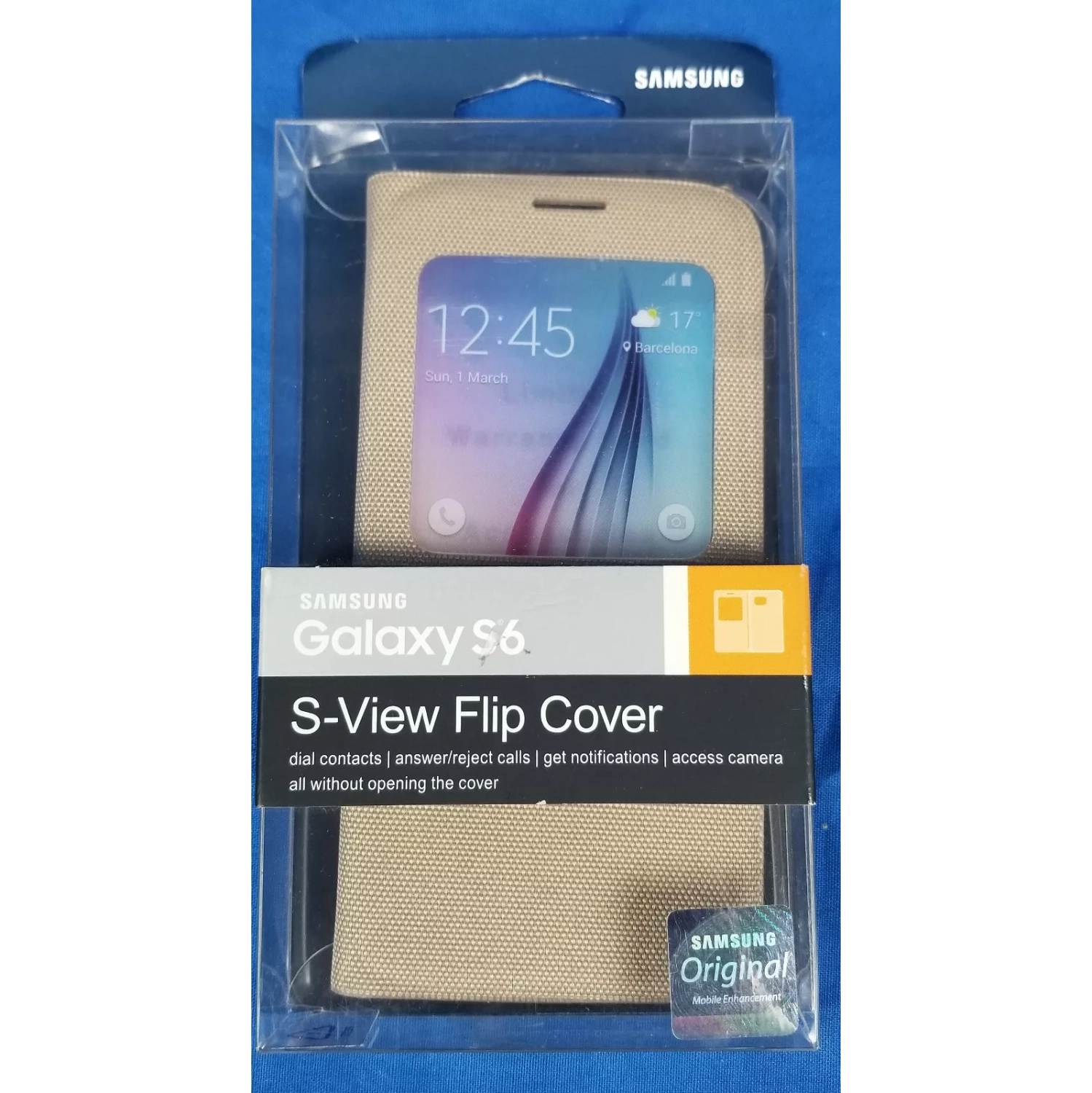 Étui S View Cover pour Galaxy S6 de Samsung – Latte