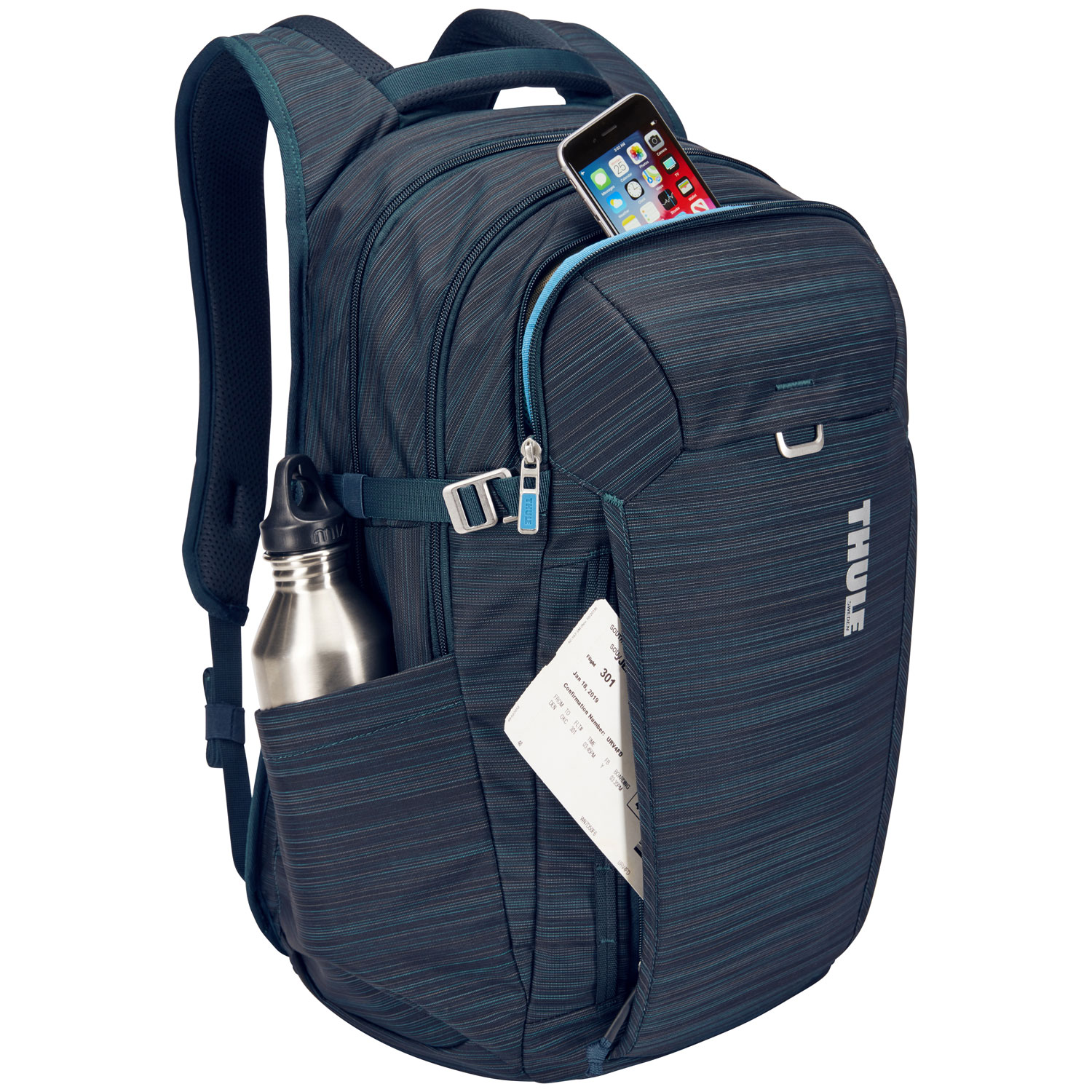 Sac à dos mobile de 28 L Construct de Thule pour portable de 15,6 po - Bleu carbone