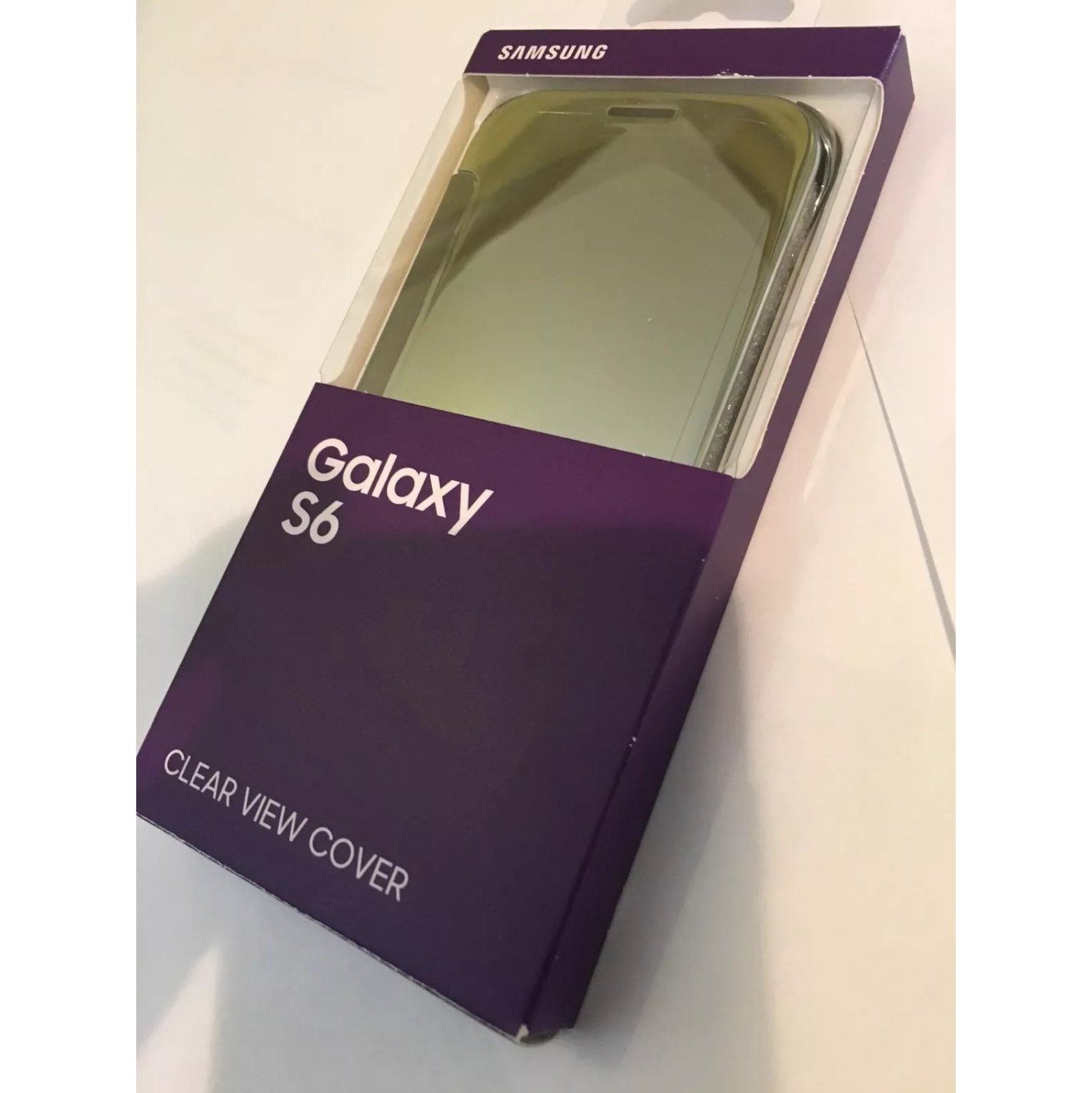 Étui Clear View pour Galaxy S6 de Samsung – ARGENTÉ