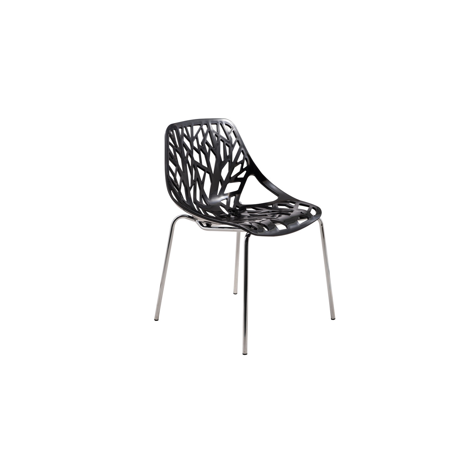 LeisureMod Modern Asbury Dining Chair with Chrome Legs – Stylish and Durable for Dining Rooms, Kitchens, and Offices