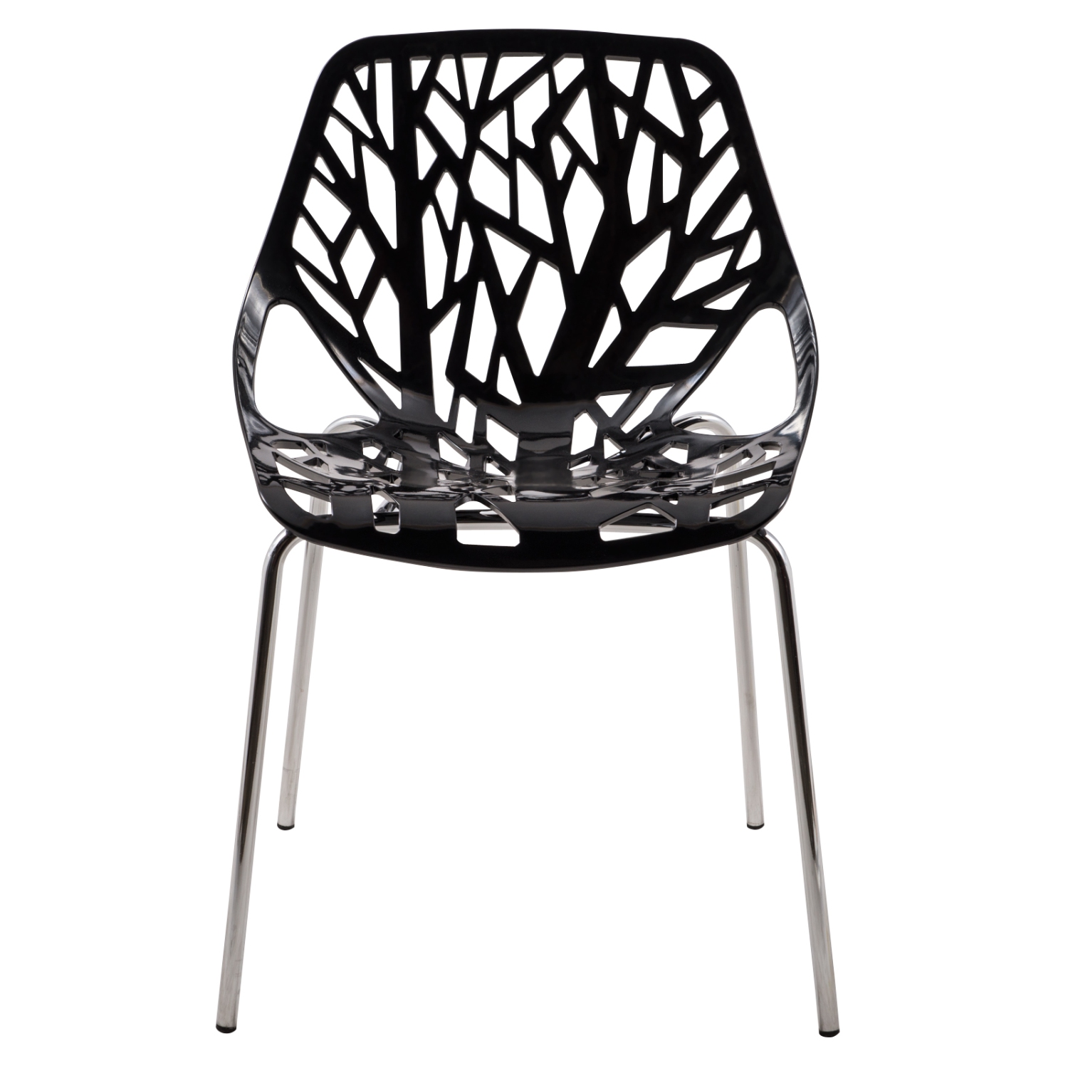 LeisureMod Modern Asbury Dining Chair with Chrome Legs – Stylish and Durable for Dining Rooms, Kitchens, and Offices