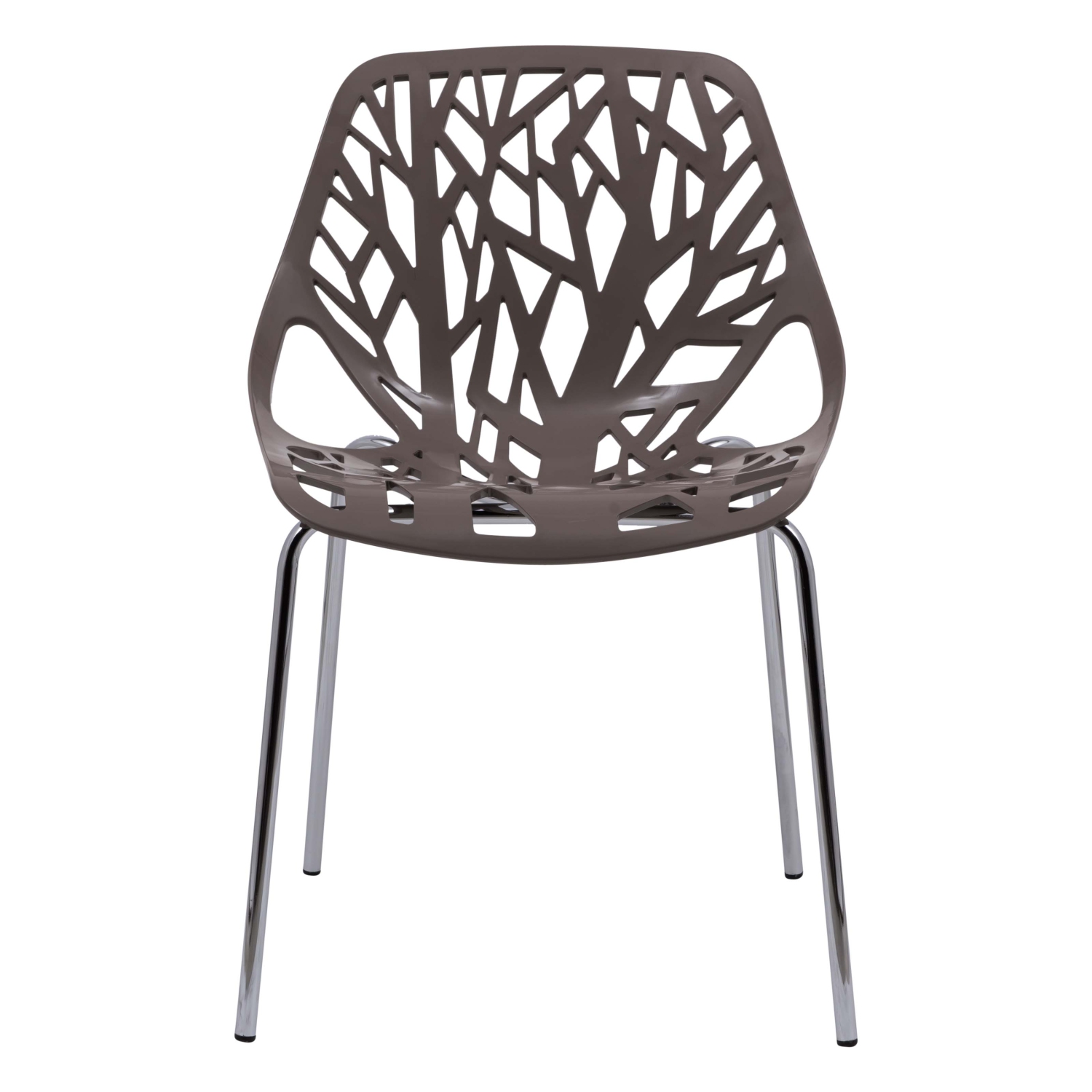 LeisureMod Modern Asbury Dining Chair with Chrome Legs – Stylish and Durable for Dining Rooms, Kitchens, and Offices