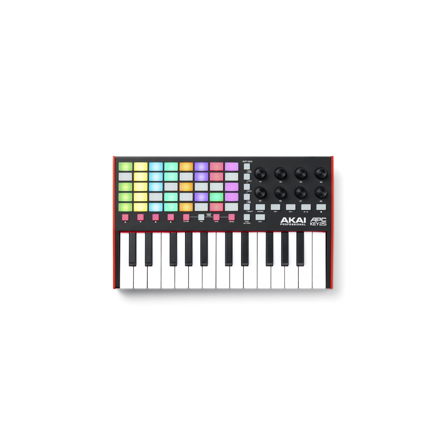 Contrôleur de réalité virtuelle ultra-portatif Ableton APCKEY25MK2 d'AKAI - 25 touches