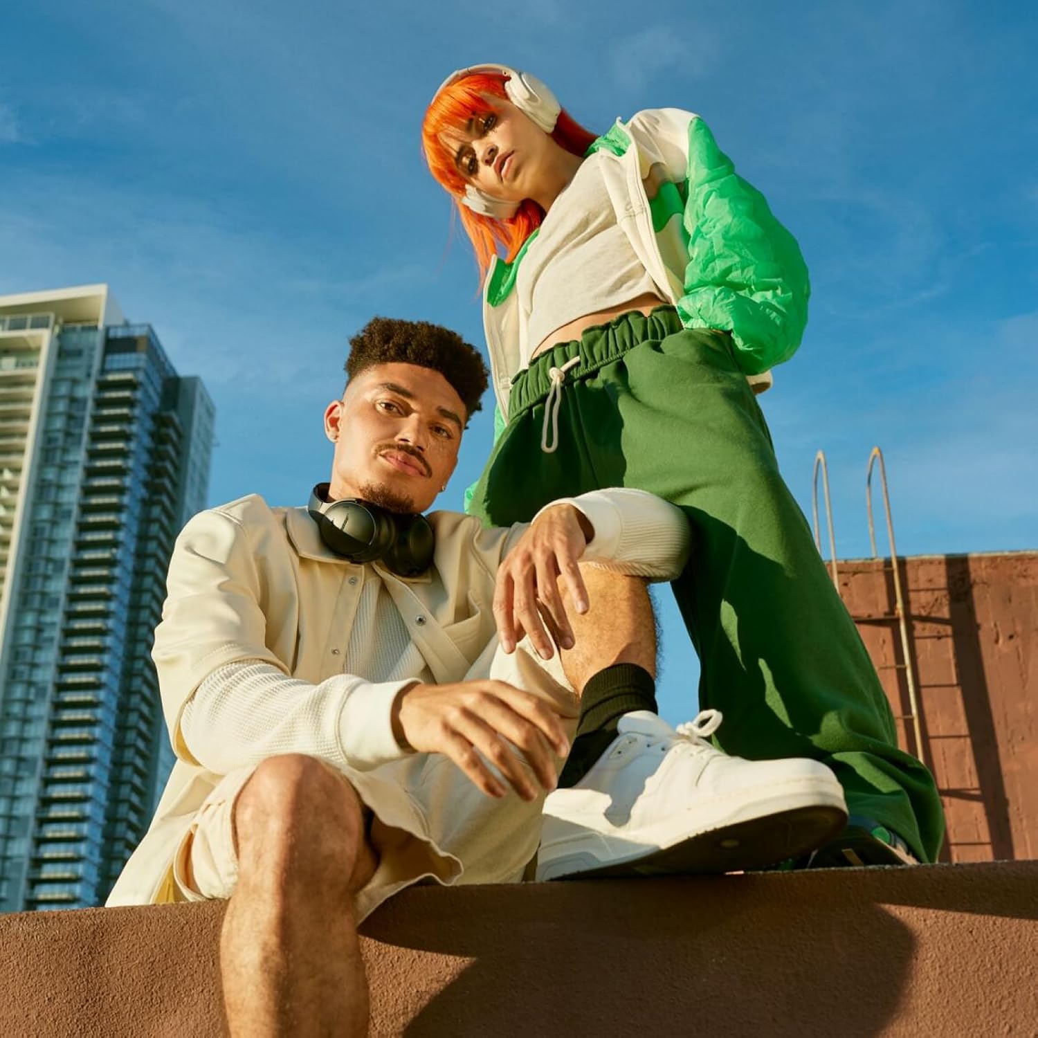 Bose QuietComfort Bluetooth Headphones, Wireless Headphones with Active Over Ear Noise Cancelling and Mic, Deep Bass, Up to 24 Hours of Playtime,