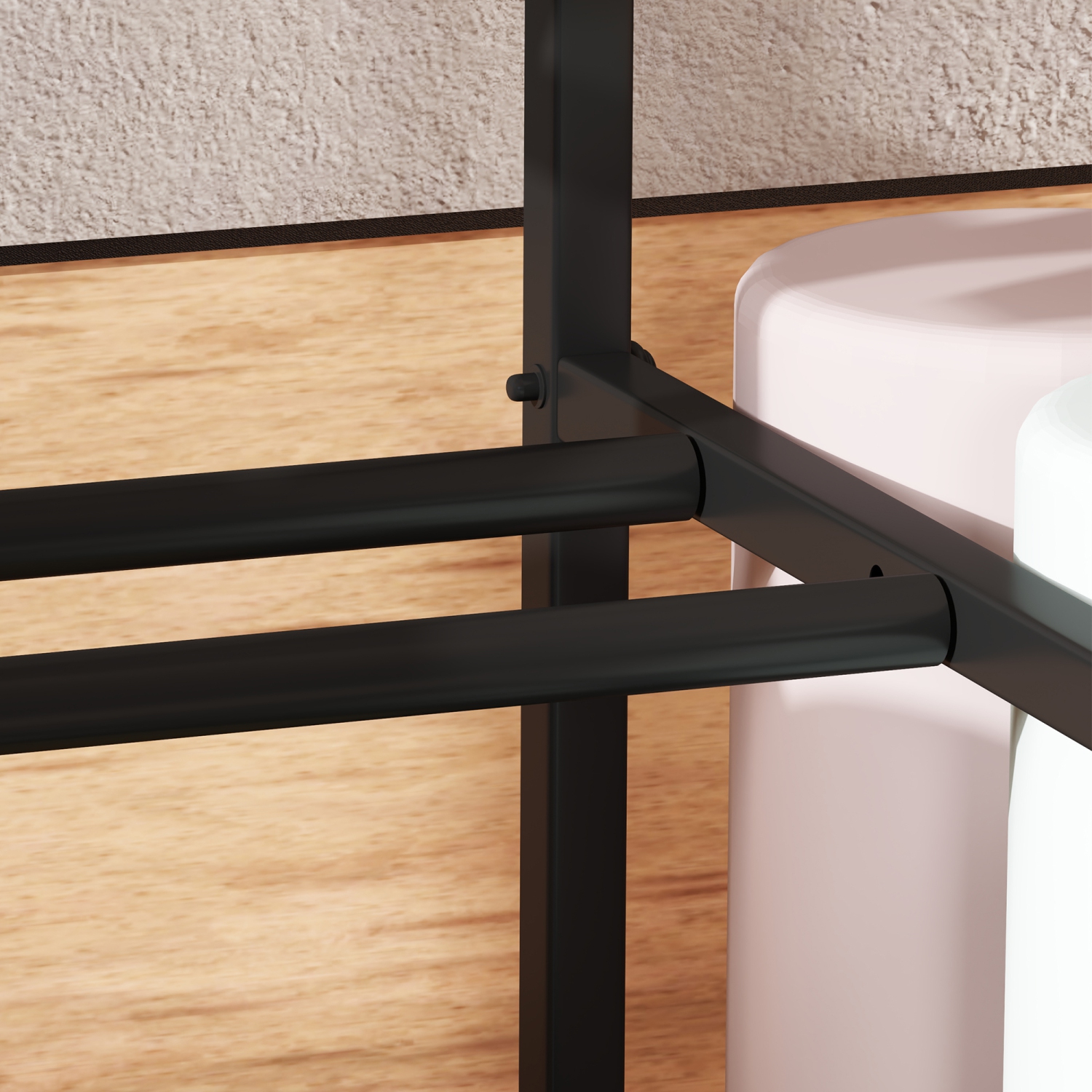 Soozier Sports Equipment Organizer, Rolling Garage Storage Rack with Wheels, Steel Home Gym Storage Cart with Dumbbell Rack, Ball Storage Holder,