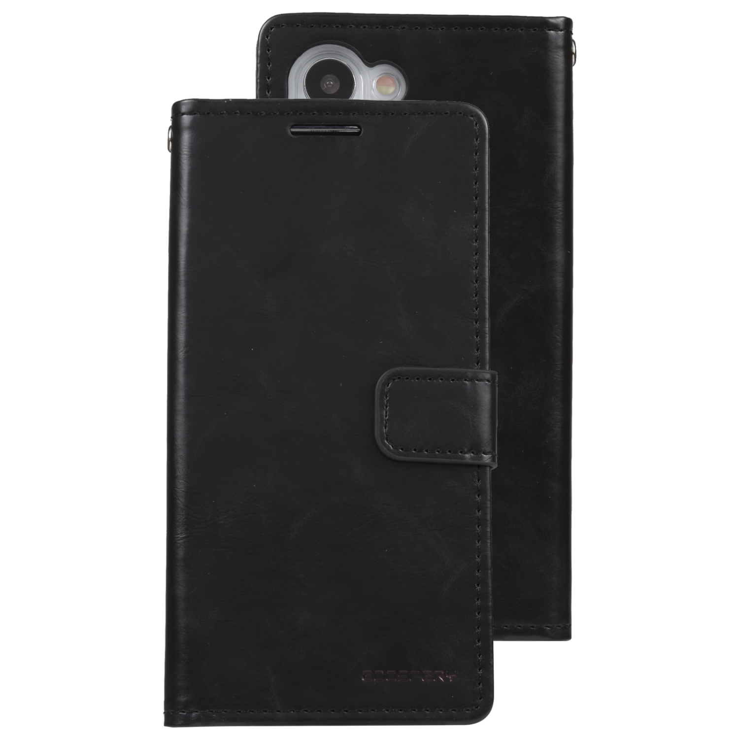 TopSave Goospery – Fente pour carte BLUEMOON avec pince magnétique, portefeuille folio en cuir, rabat pour Samsung Galaxy S25 Plus 6,7&nbsp;po, noir
