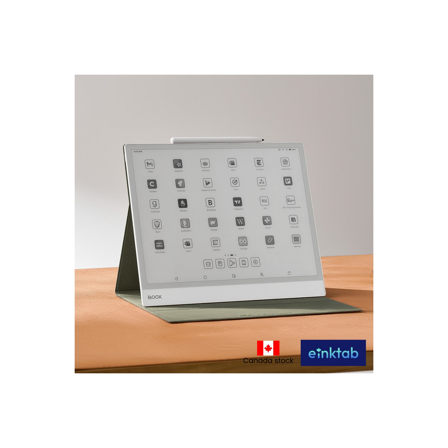 BOOX Note Max 13.3-inch Monochrome E-ink Tablet + Original Cover Case + Pen Tips