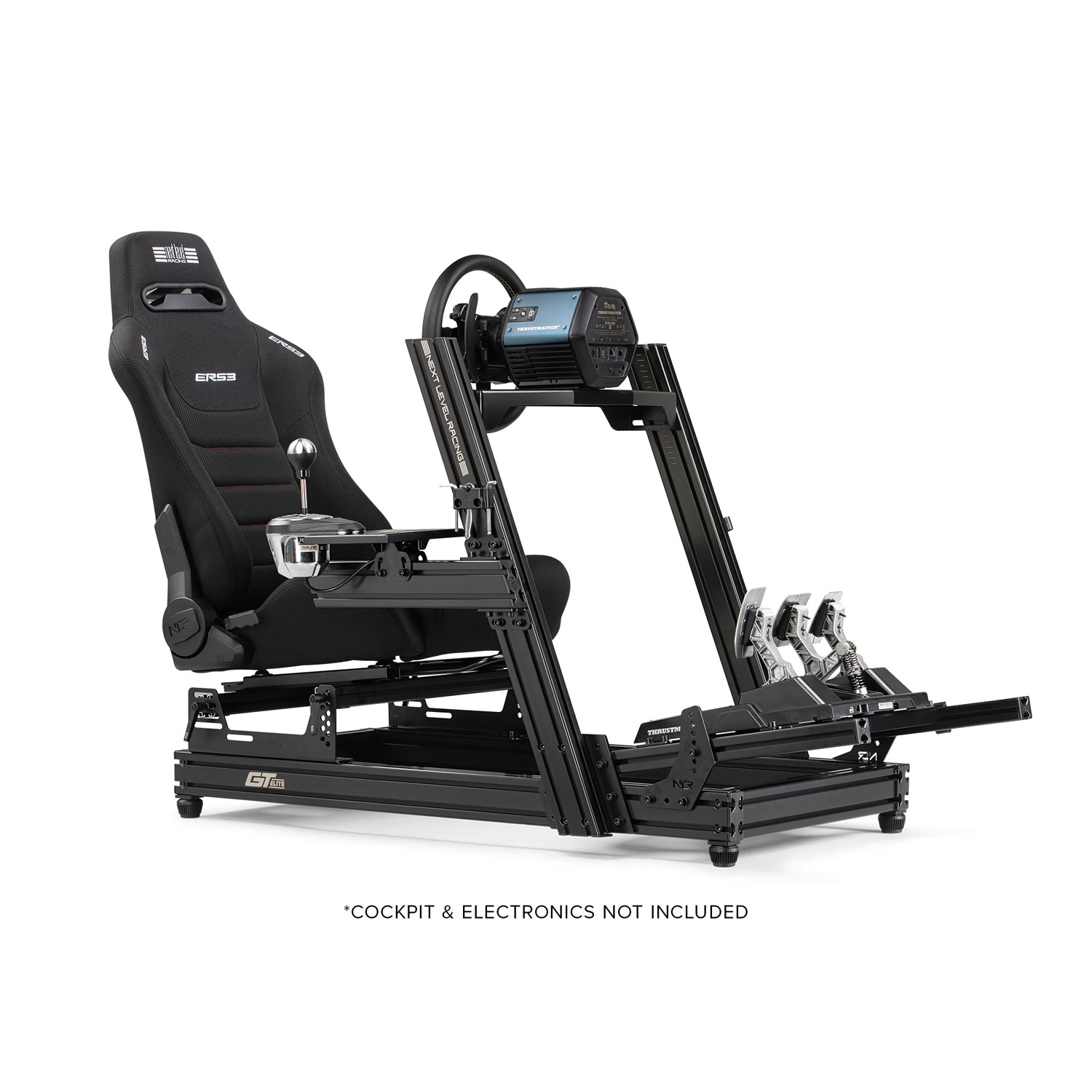 Siège de course inclinable en tissu et en filet ERS3 Elite de Next Level Racing - Noir