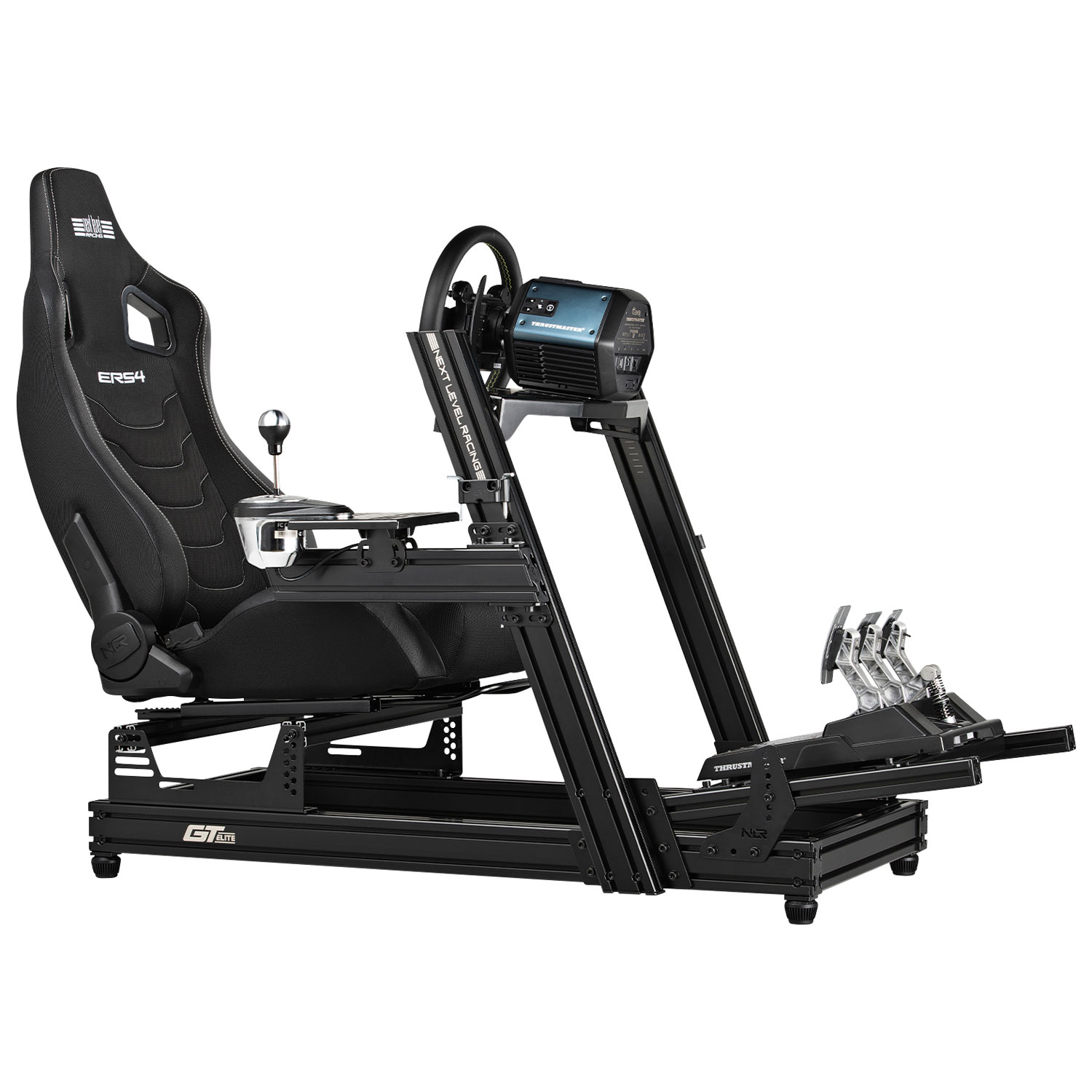 Siège de course inclinable en tissu et en filet ERS4 Elite de Next Level Racing - Noir