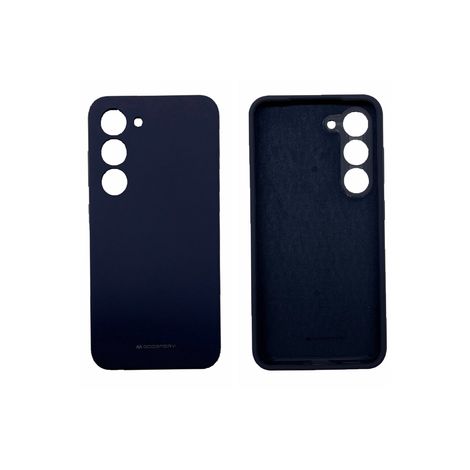 TopSave Goospery Liquid Silicone Gel Rubber Full Body Protection Cover pour Samsung Galaxy S25 Plus 6,7&nbsp;po, bleu marine