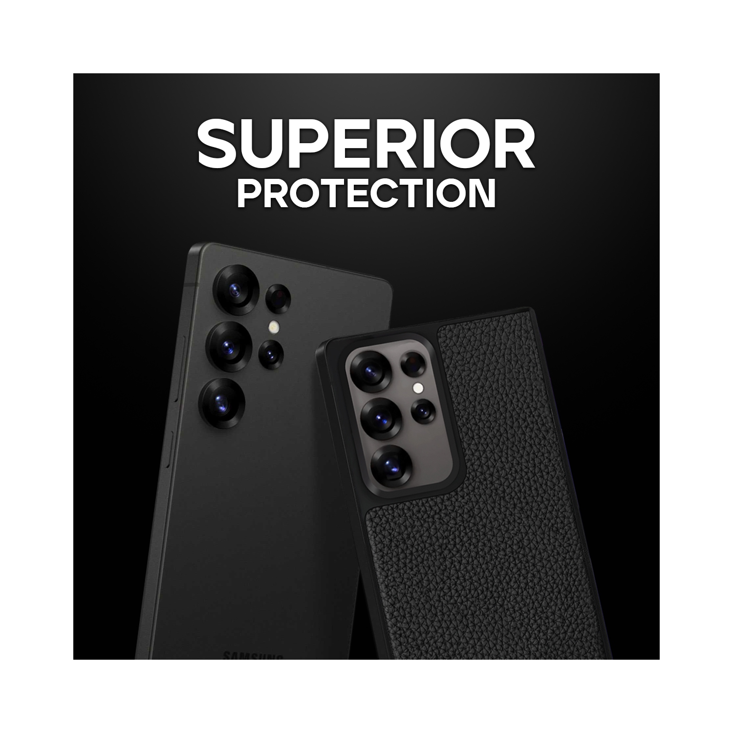 Adreama Vegan Leather Shockproof Samsung Galaxy S25 Ultra Case