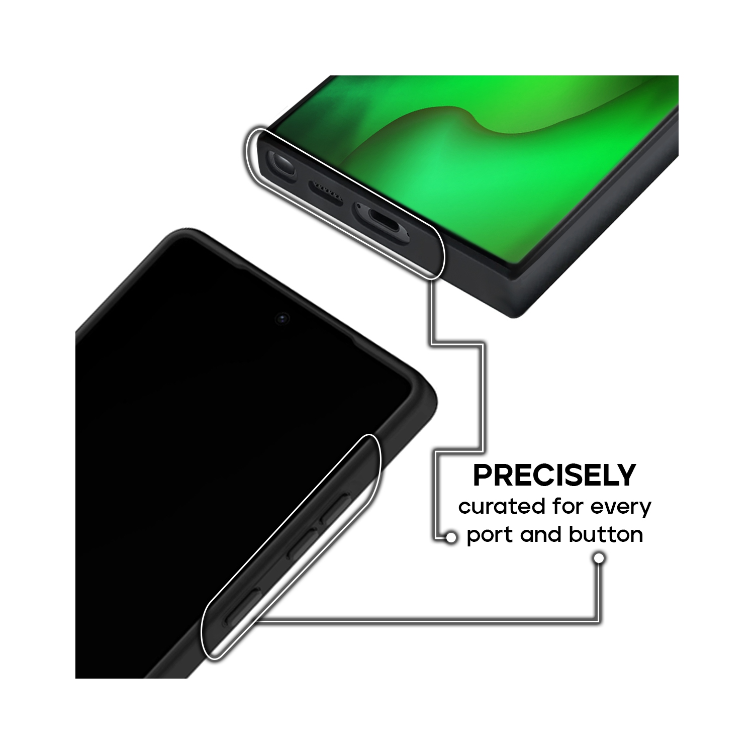 Adreama Vegan Leather Shockproof Samsung Galaxy S25 Ultra Case