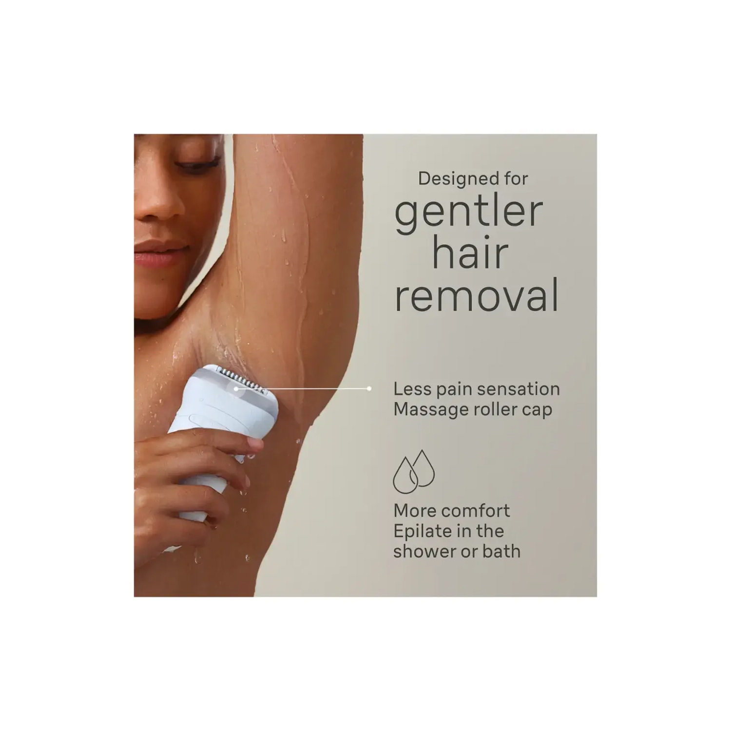 Braun Silk-épil 7 Epilator, Wet and Dry, Wide Head, Includes Shaver Head and Trimmer Comb