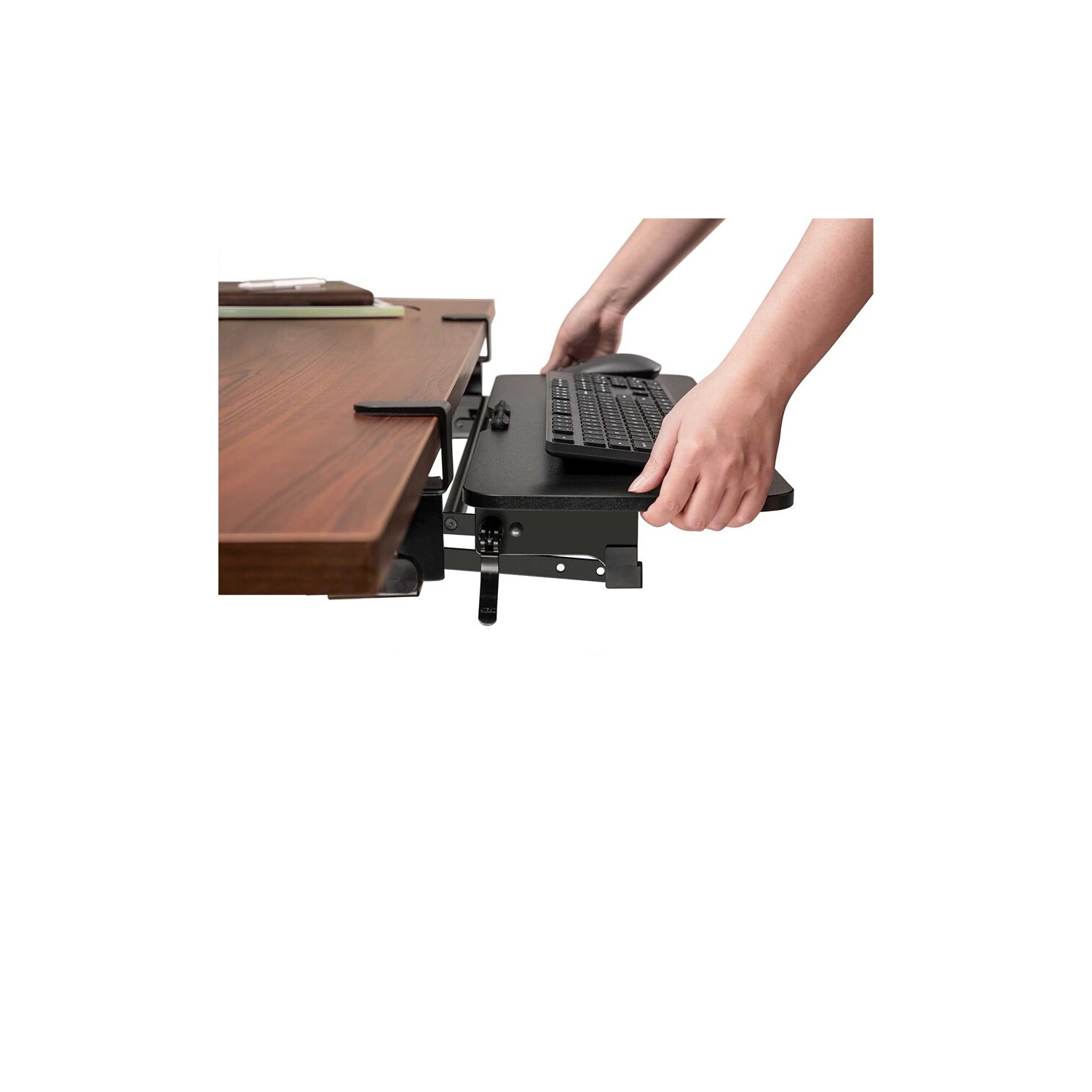 Nu-Tone IntekView Height Adjustable Clamp-On Keyboard Tray-(KT1040 )