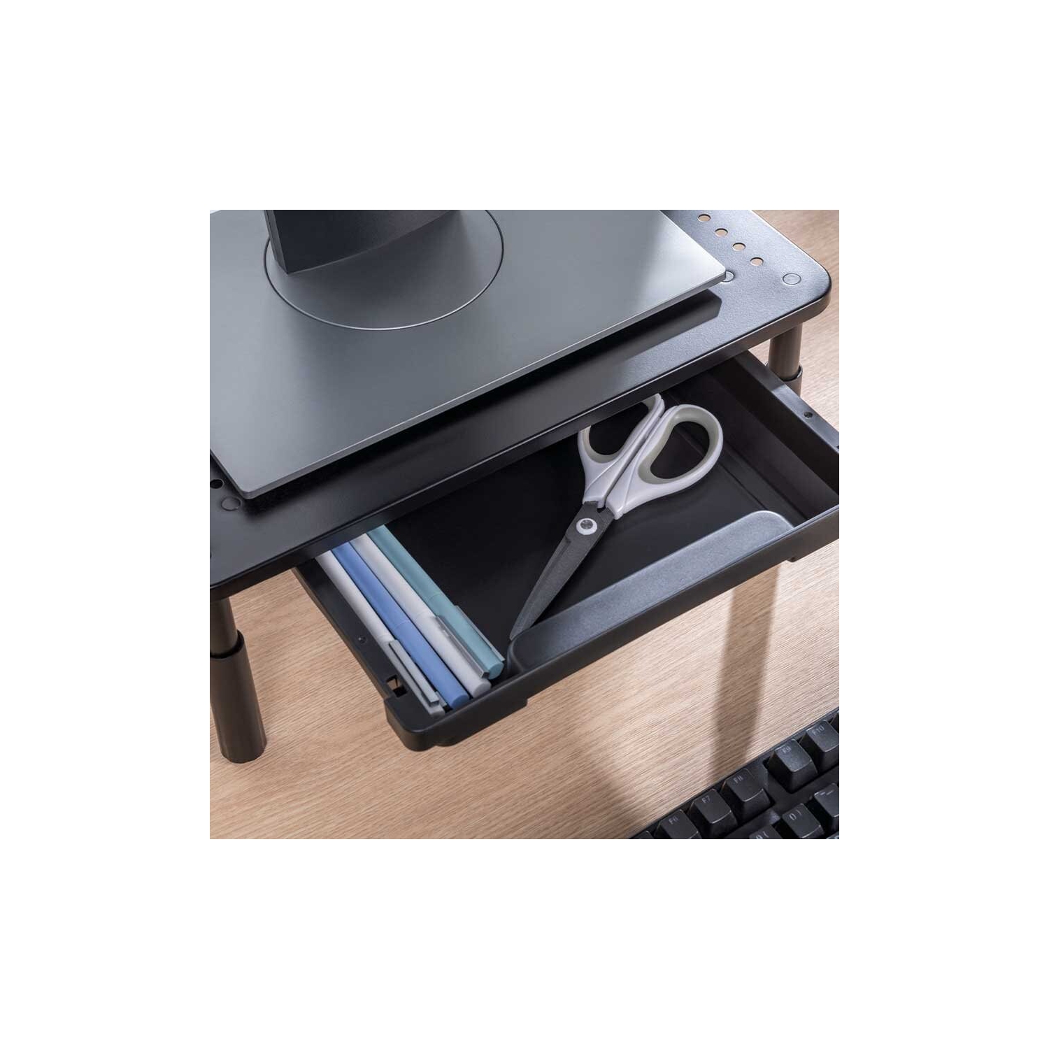 Nu-Tone Height Adjustable Computer Stand with Drawer-