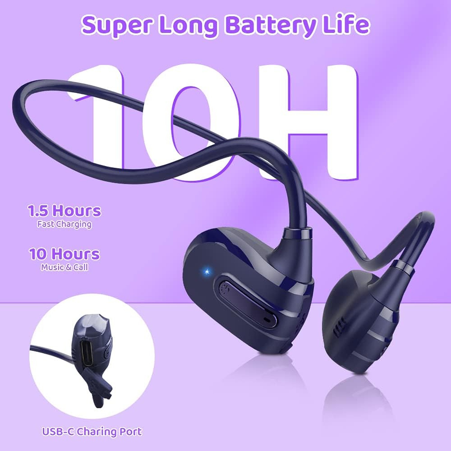 Boîte ouverte - Casque d'écoute sans fil Live 500BT de JBL - Bleu