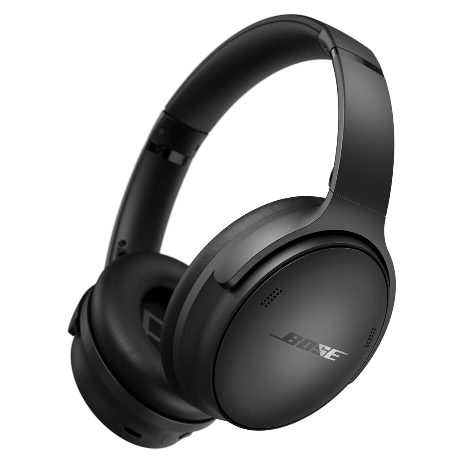 Open Box - Bose QuietComfort Bluetooth Headphones, Wireless Headphones with Active Over Ear Noise Cancelling and Mic, Deep Bass, Up to 24 Hours of Playtime, Black