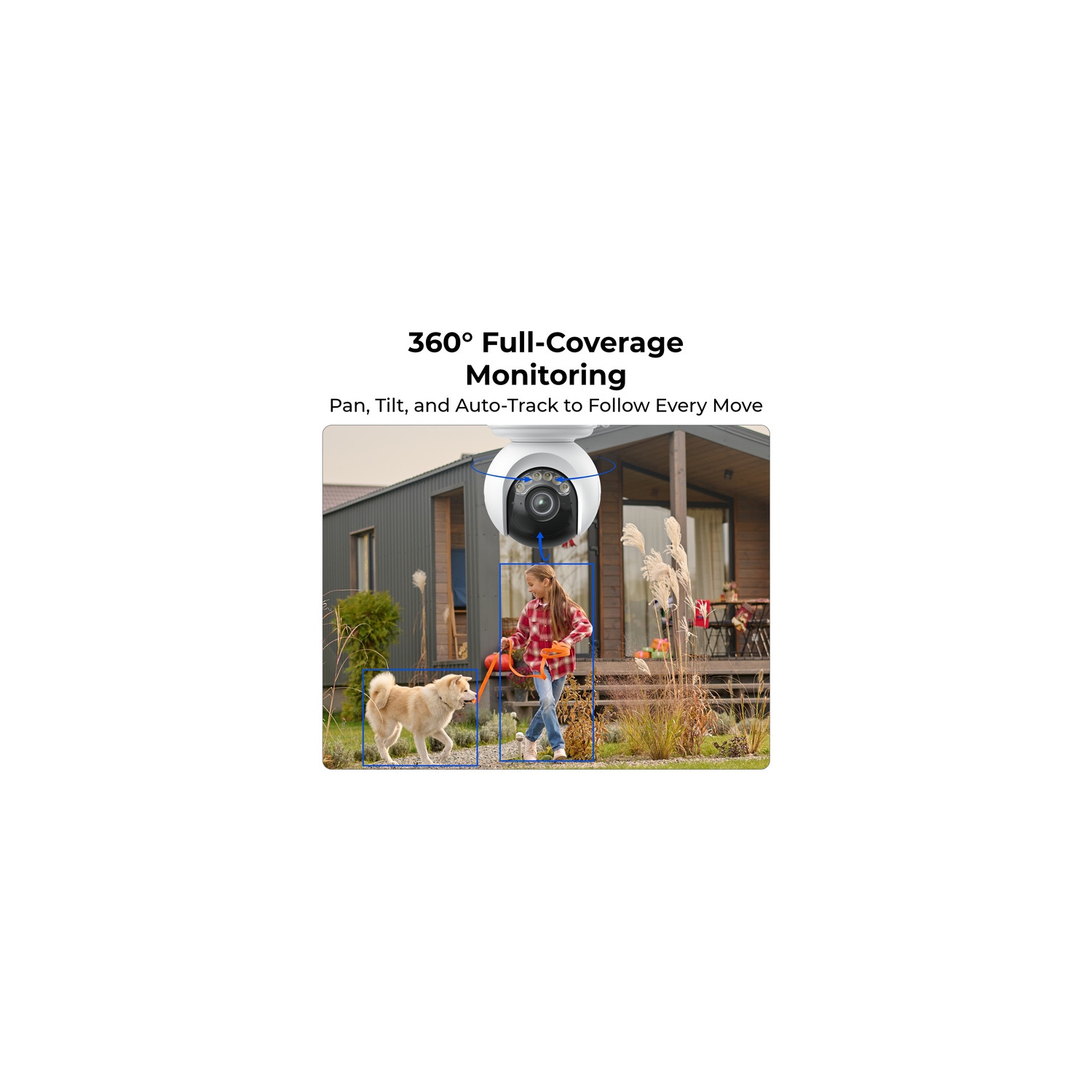 Altas PT Ultra de Reolink - Caméra de surveillance solaire sans fil extérieure 4K, suivi automatique panoramique/inclinable, vision nocturne ColorX,