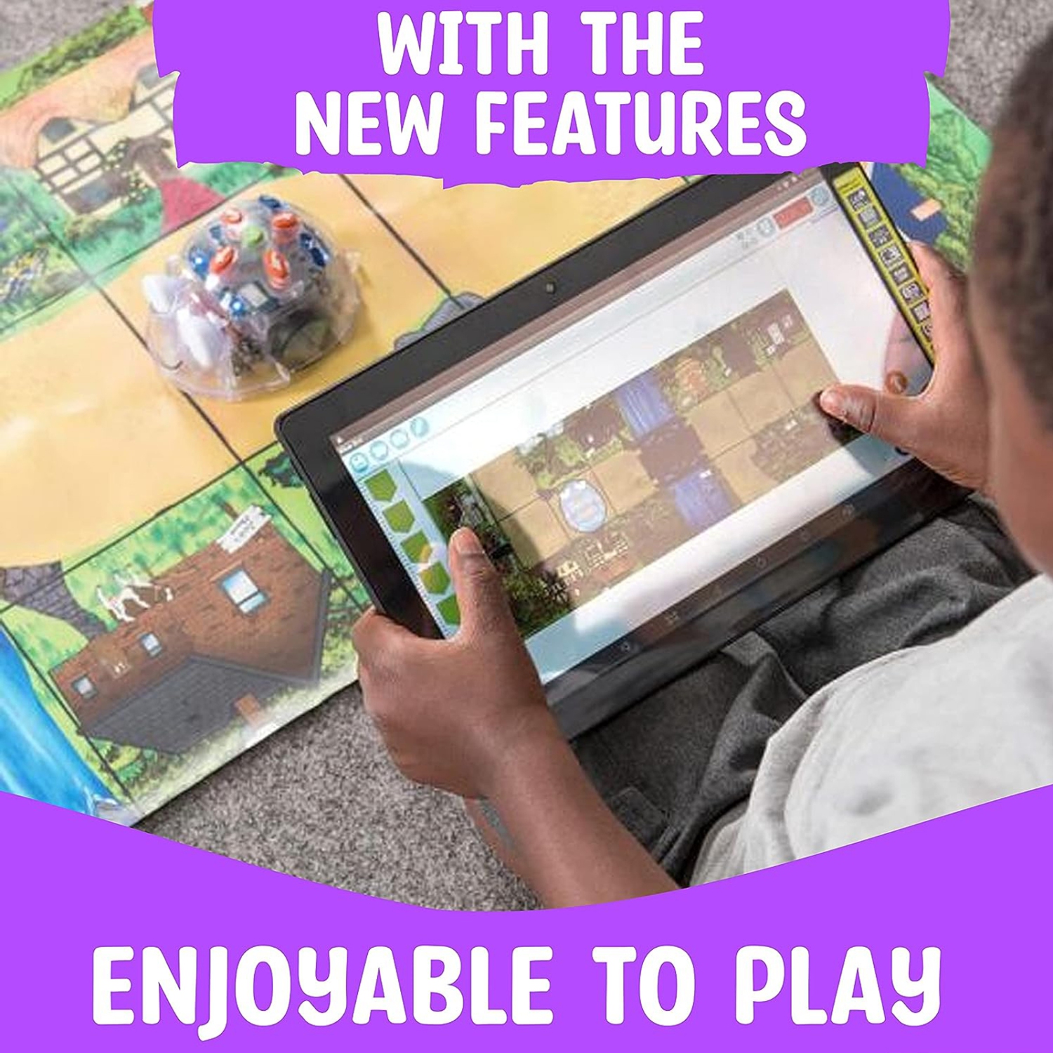 Robot de plancher programmable TTS Blue-Bot Classroom Pack avec lecteur de code tactile GRATUIT, version See & Say, robotique de programmation