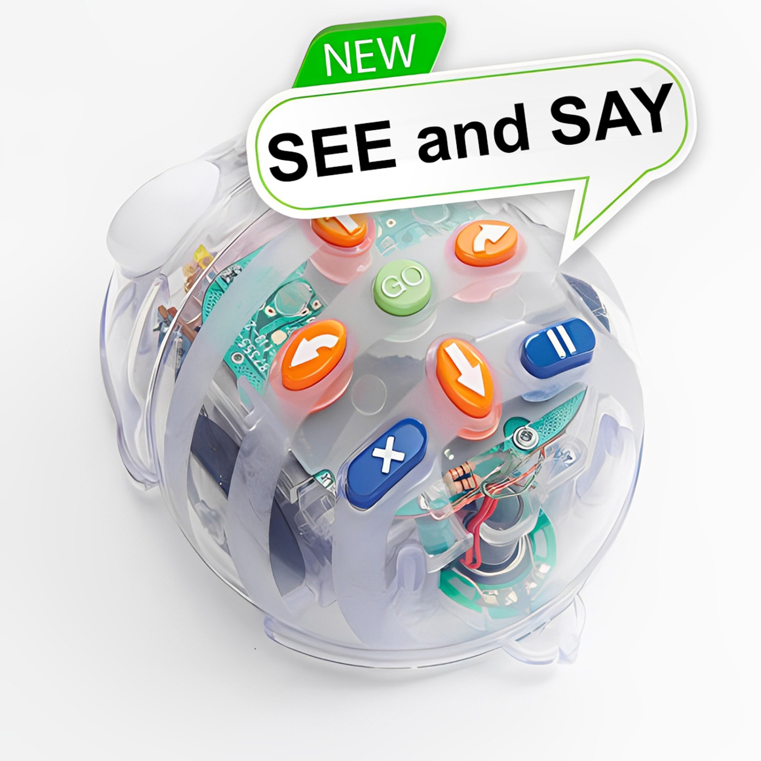 Robot de programmation See & Say Blue Bot de 10 avec lecteur de code tactile GRATUIT et extension Tactile Standard GRATUITE, et robotique