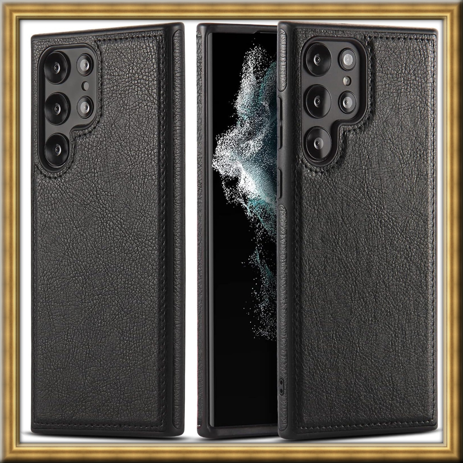 «&nbsp;GROS SOLDE&nbsp;» Étui en cuir pour S24 ULTRA de Samsung, étui souple et mince en cuir PU de luxe durable et antirayure