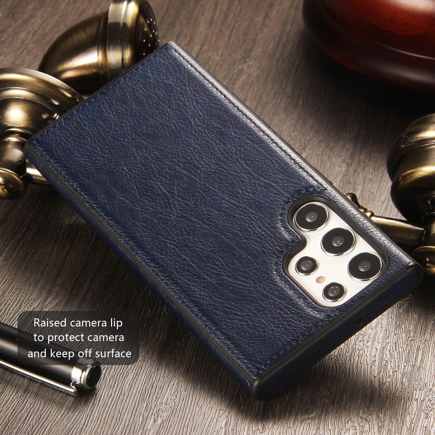 «&nbsp;GROS SOLDE&nbsp;» Étui en cuir pour S24 ULTRA de Samsung, étui souple et mince en cuir PU de luxe durable et antirayure