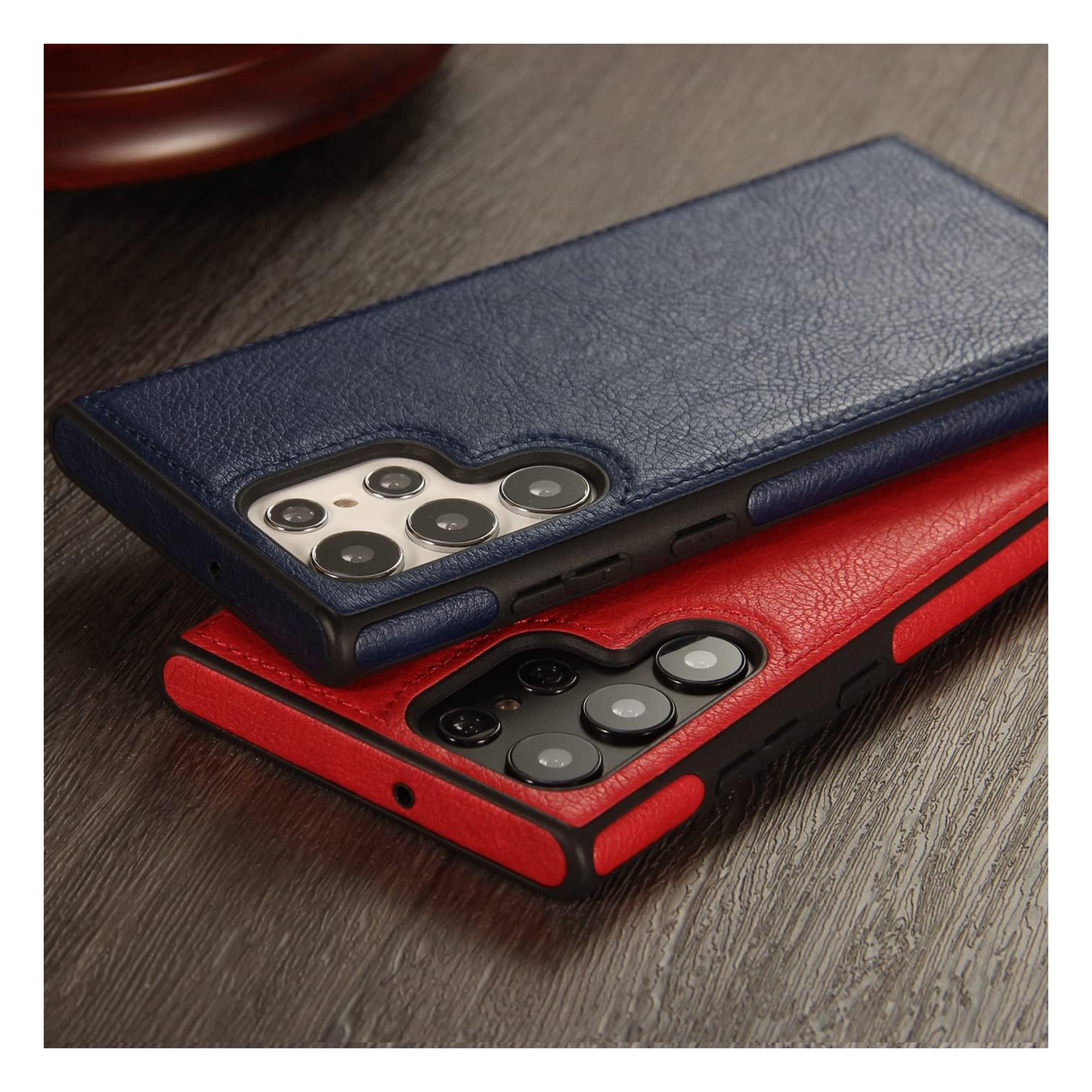 «&nbsp;GROS SOLDE&nbsp;» Étui en cuir pour S24 ULTRA de Samsung, étui souple et mince en cuir PU de luxe durable et antirayure