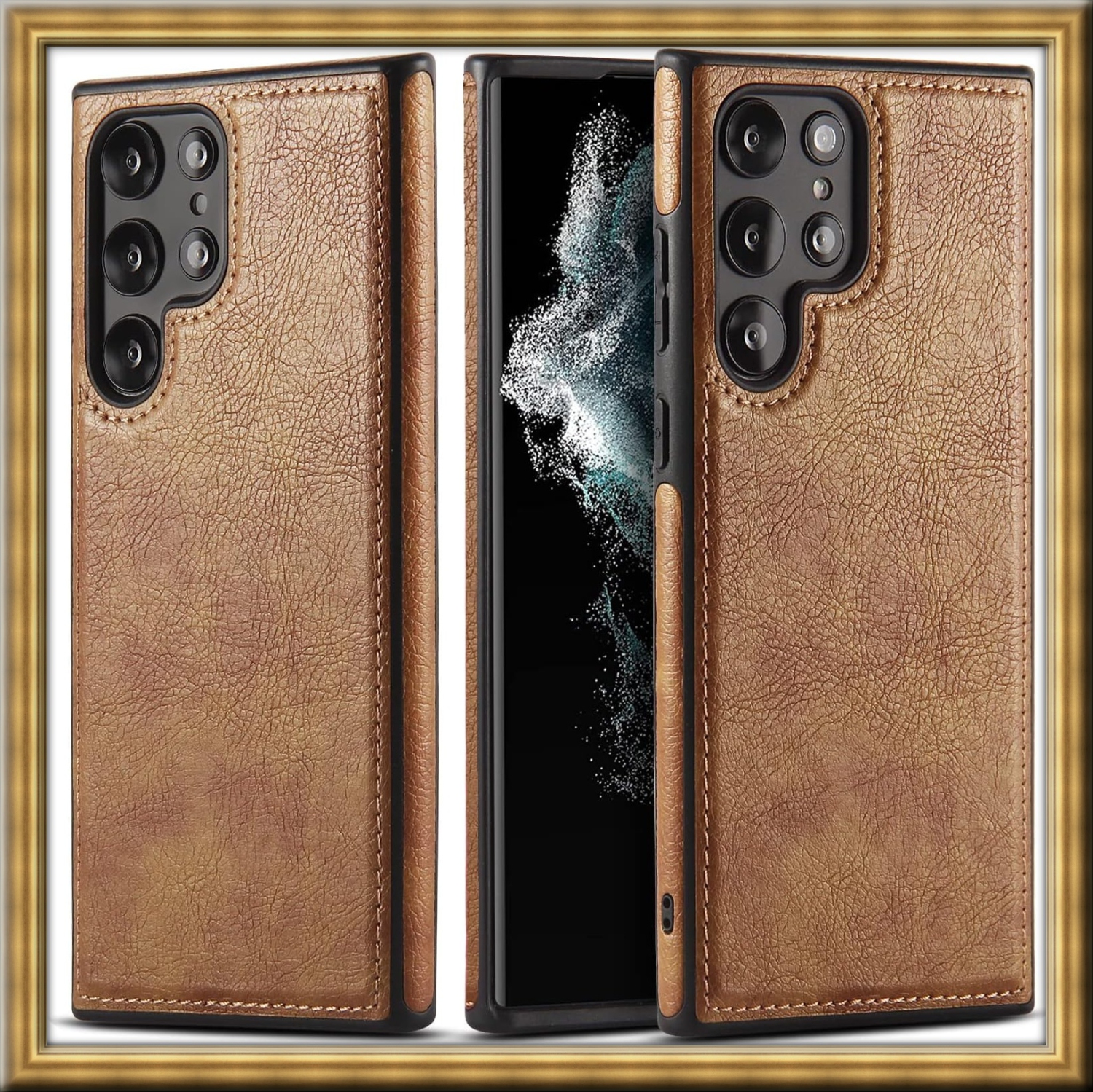 «&nbsp;GROS SOLDE&nbsp;» Étui en cuir pour S24 ULTRA de Samsung, étui souple et mince en cuir PU de luxe durable et antirayure