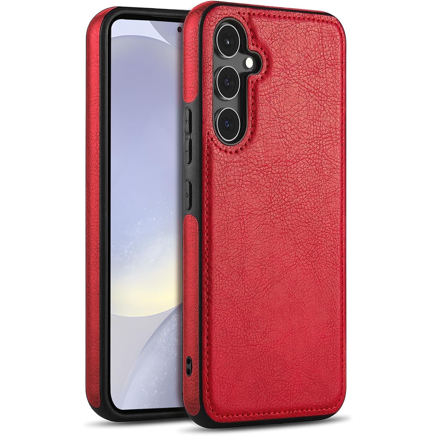 "BIG SALE" SAMSUNG S24 PLUS, Leather Case, Thin Flexible Soft Grip Luxury PU Leather Cover Durable Anti-Scratch Full Phone Case