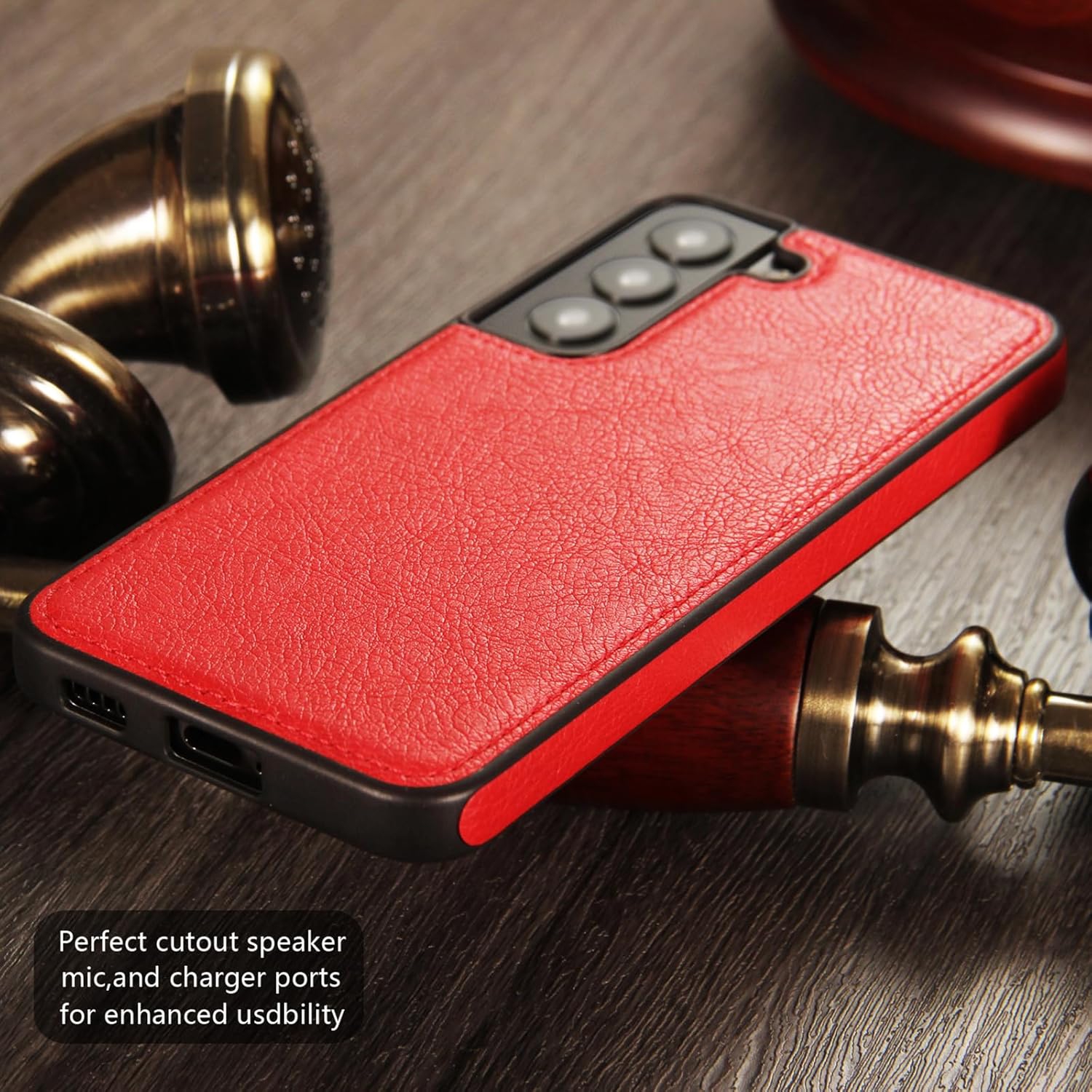 "BIG SALE" SAMSUNG S24 PLUS, Leather Case, Thin Flexible Soft Grip Luxury PU Leather Cover Durable Anti-Scratch Full Phone Case
