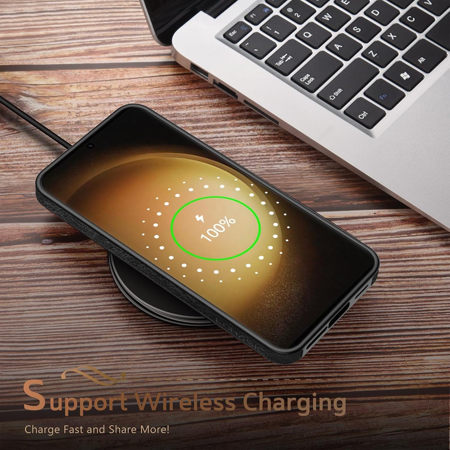 "BIG SALE" SAMSUNG S24 PLUS, Leather Case, Thin Flexible Soft Grip Luxury PU Leather Cover Durable Anti-Scratch Full Phone Case