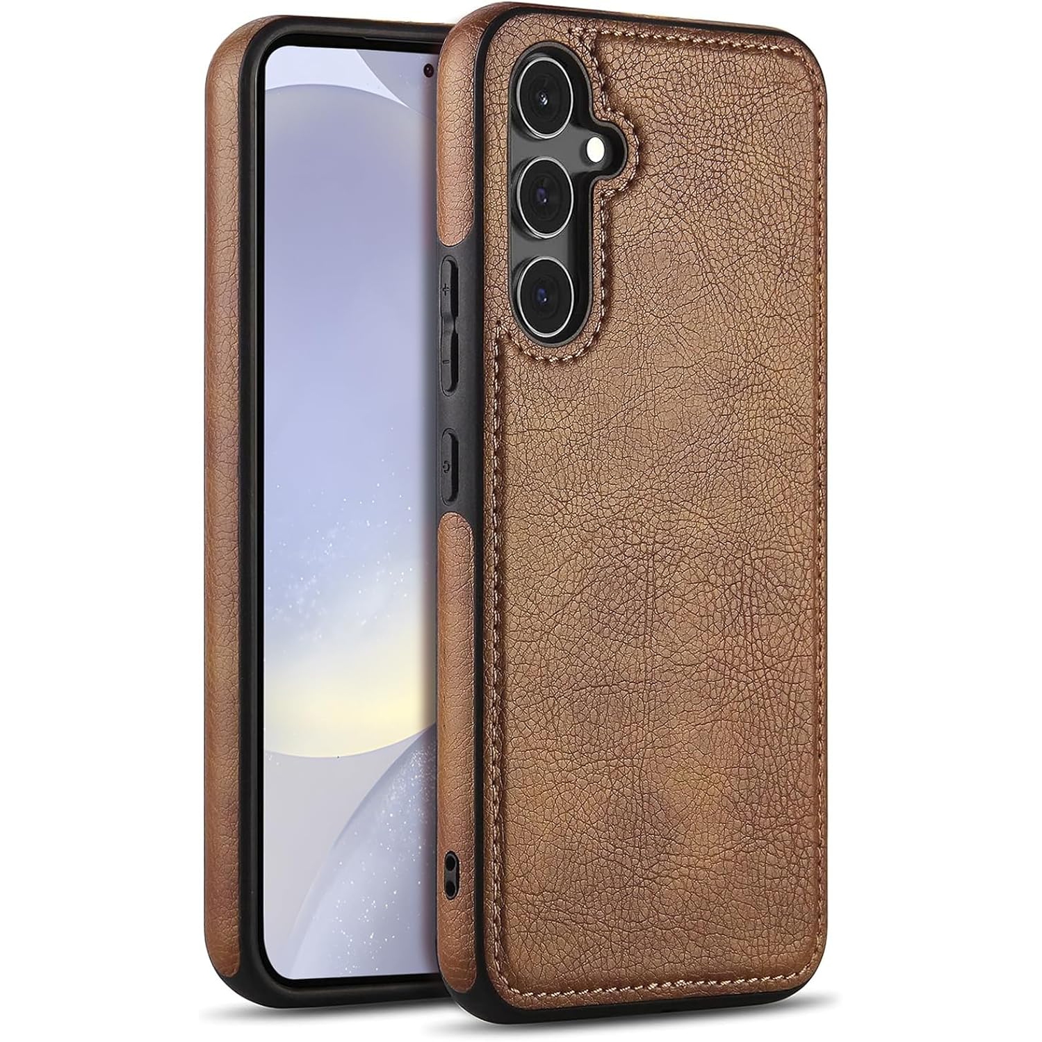 «&nbsp;GROS SOLDE&nbsp;» Étui en cuir pour S24 de Samsung, étui souple et mince en cuir PU de luxe antirayure durable