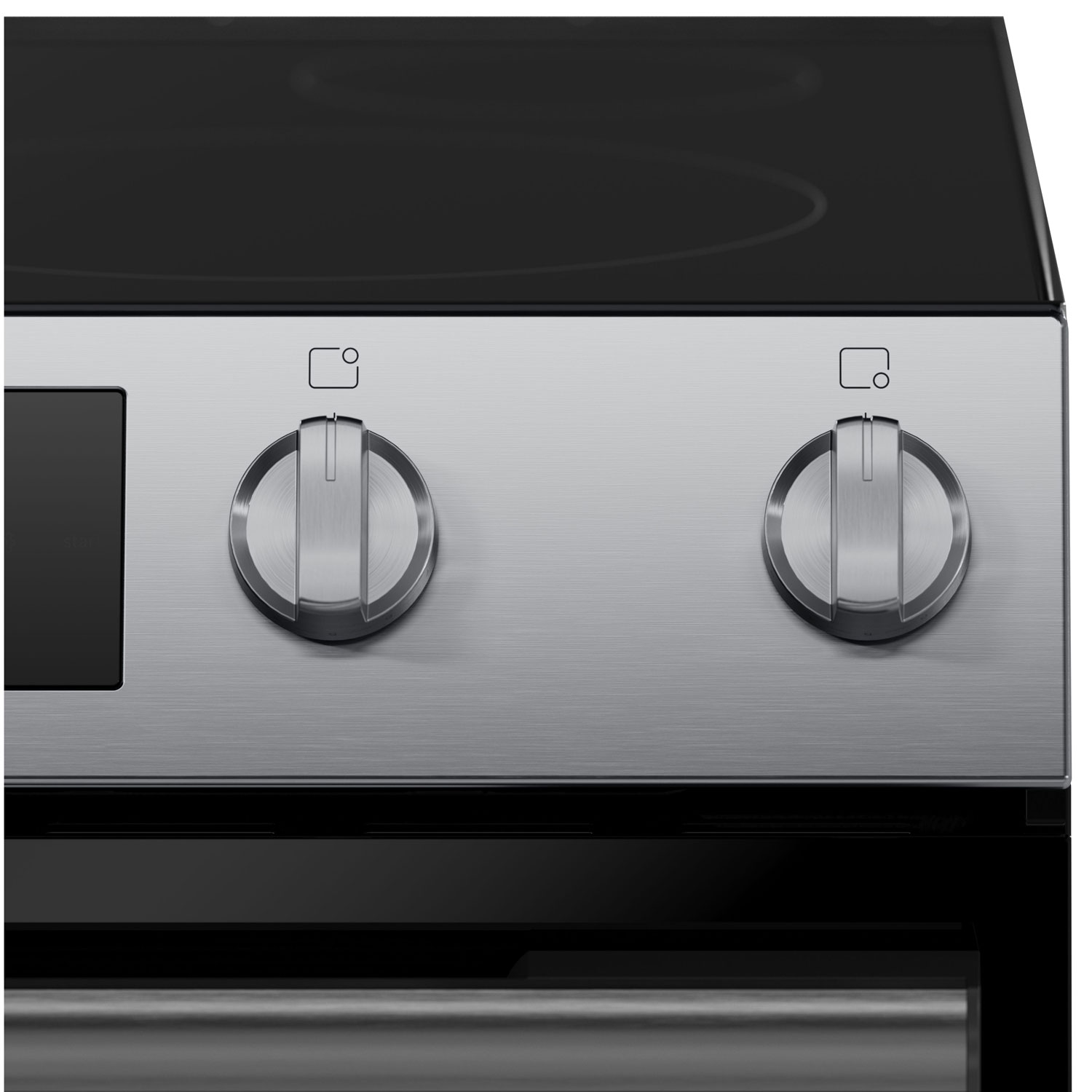 Cuisinière électrique encastrable à convection véritable et friture à l'air 5,8 pi³ 30 po série 100 de Bosch - Inox