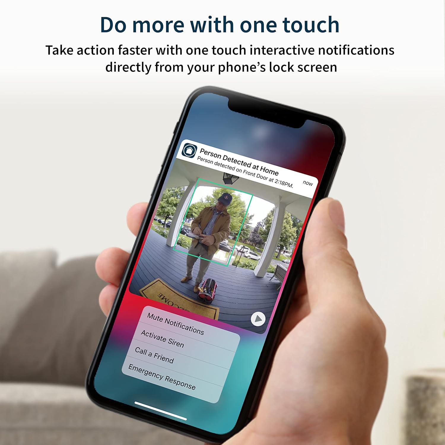 Arlo Essential Video Doorbell Wire-Free - HD Video, 180° View, Night Vision, 2 Way Audio, Direct to Wi-Fi No Hub Needed, Wire Free or Wired, White -