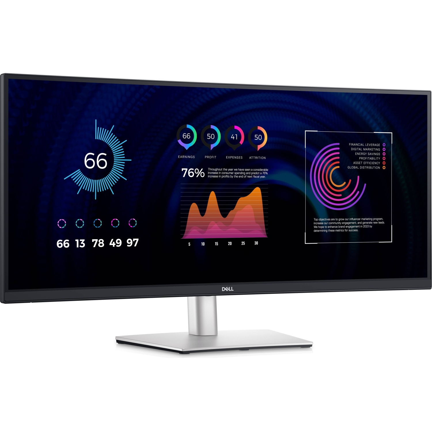 Remis à neuf - Moniteur de salle de conférence 54K de 4&nbsp;po de Dell - P5524Q - 3840 x 6 2160