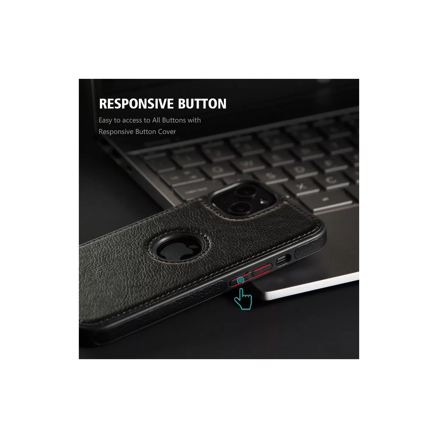 « GROS SOLDE » pour iPhone 13 PRO, étui en cuir, mince souple souple, étui de luxe en cuir PU durable antirayure