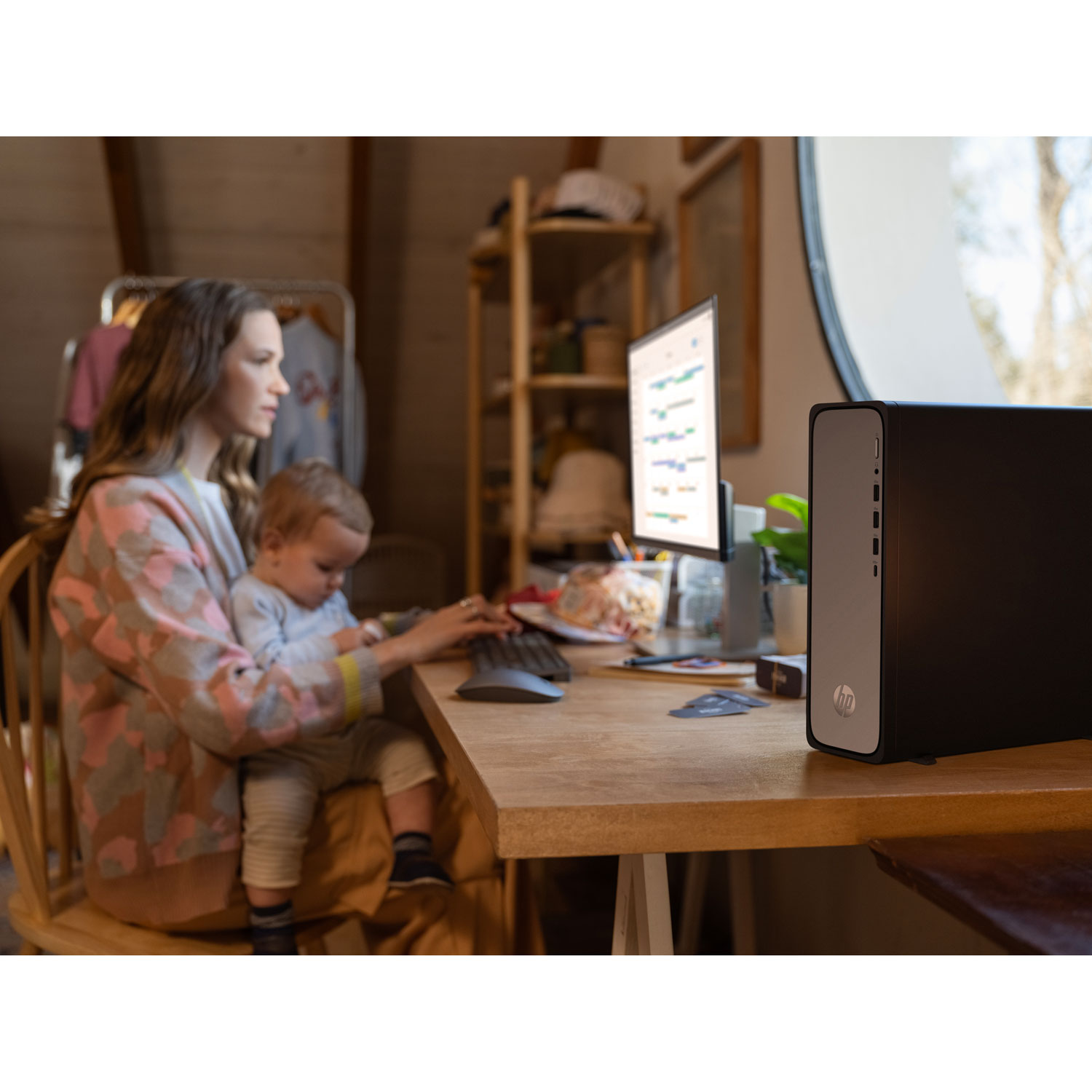 Ordinateur de bureau mince OmniDesk de HP - Noir - Exclusivité Best Buy