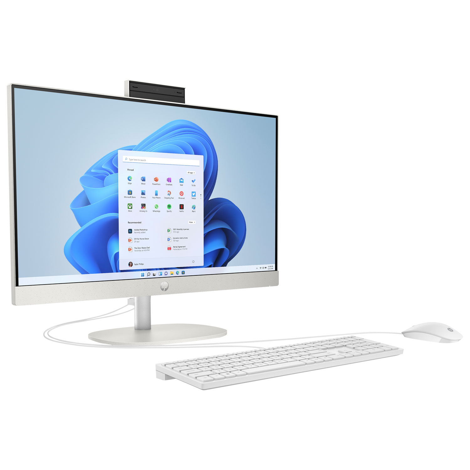 Ordinateur tout-en-un de 24 po de HP - Blanc - Exclusivité de Best Buy