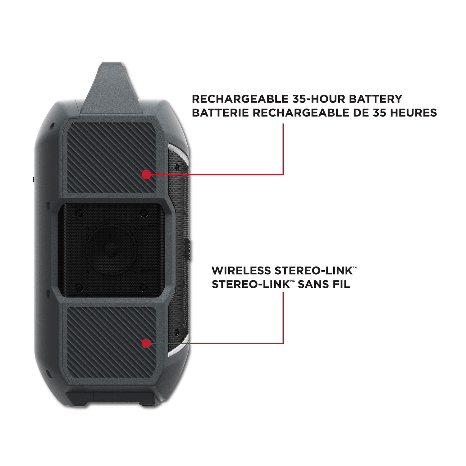 Système de karaoké Party Boom Plus d'Ion Audio avec microphone et radio